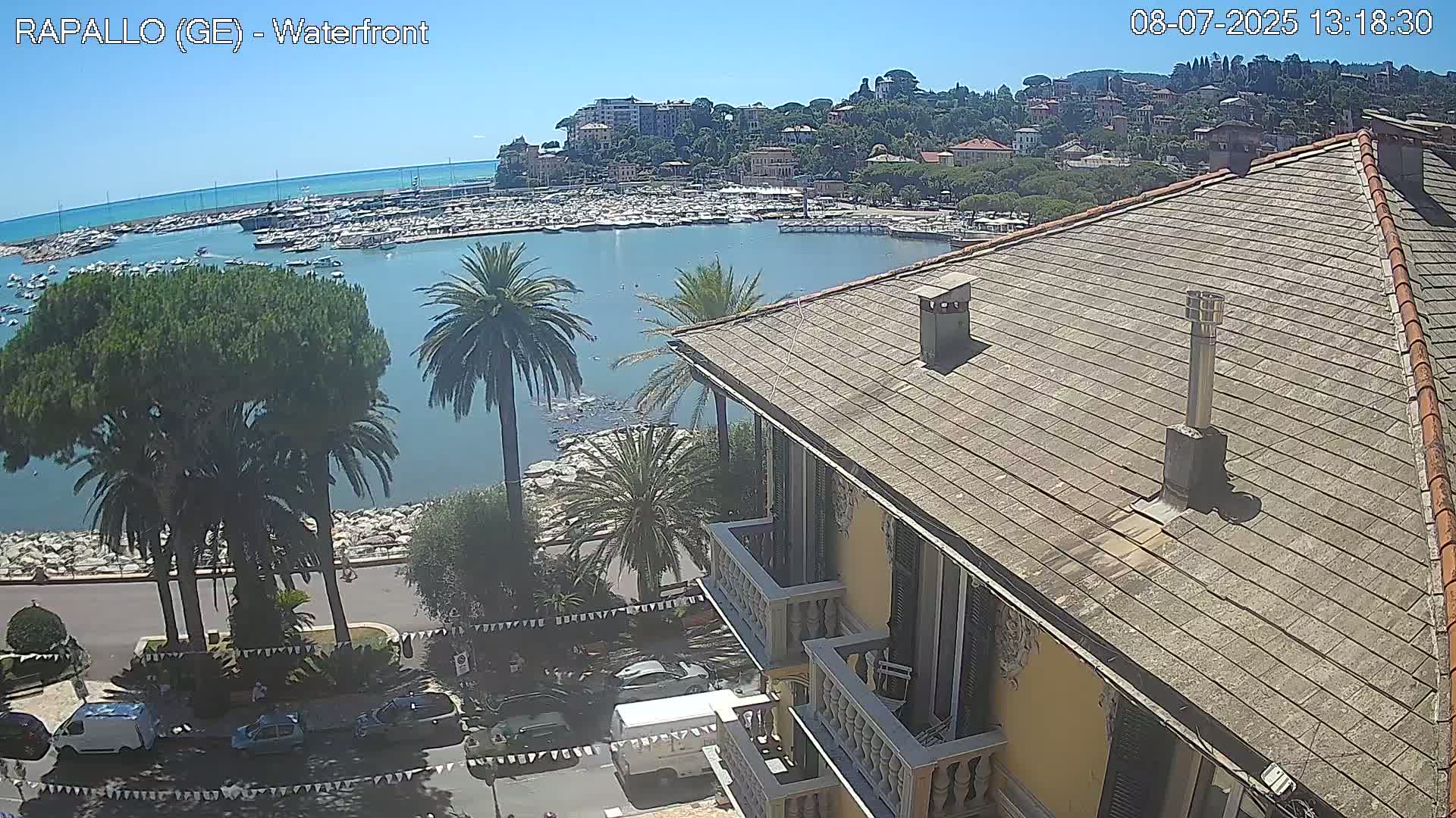 Rapallo Vittorio Veneto Coast Live Cam - Genoa, Liguria, Italy