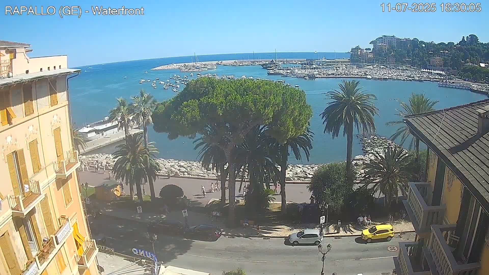 Rapallo Vittorio Veneto Coast Live Cam - Genoa, Liguria, Italy