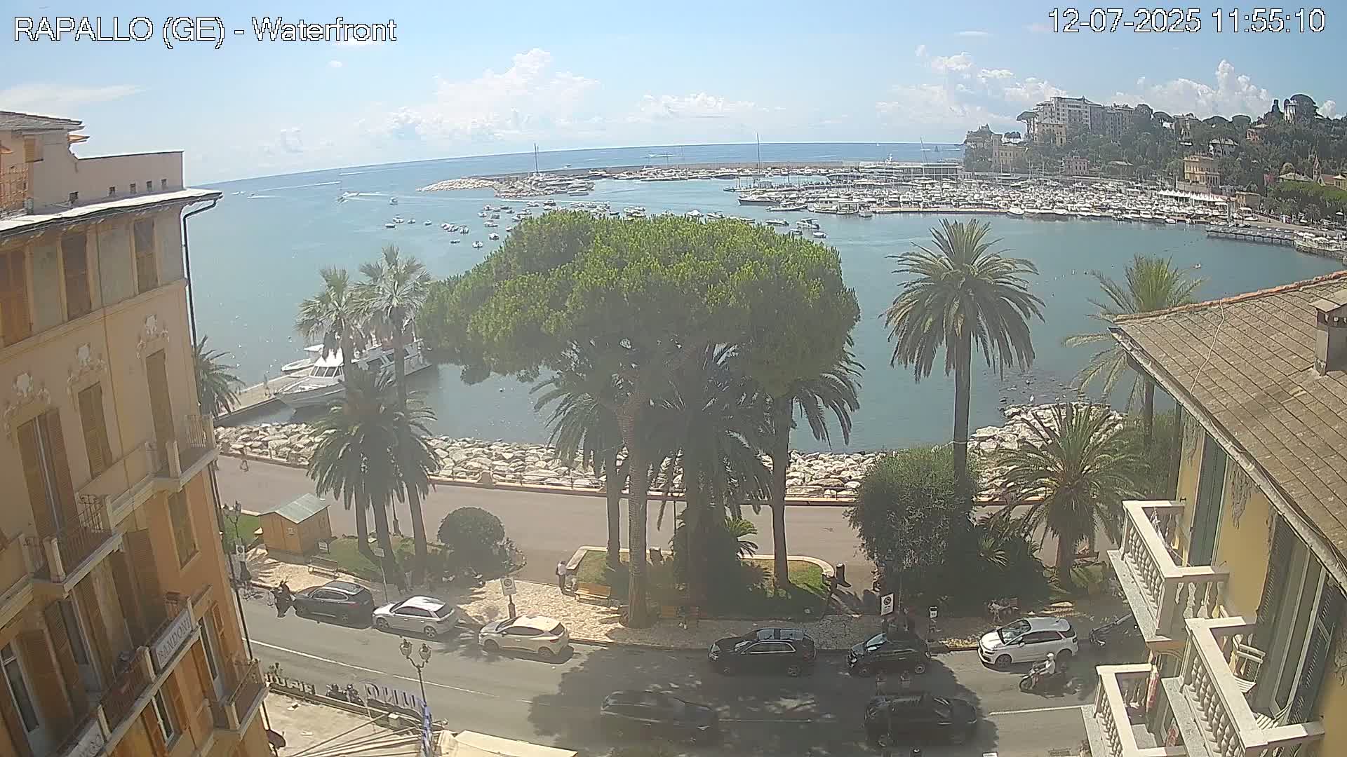 Rapallo Vittorio Veneto Coast Live Cam - Genoa, Liguria, Italy