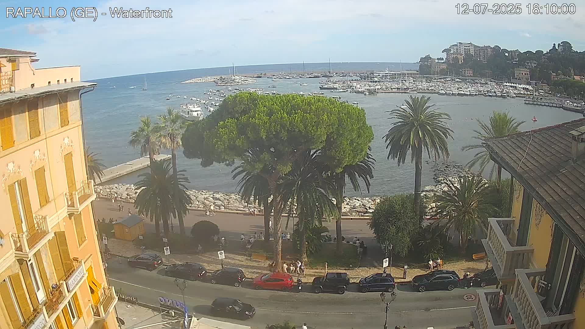 Rapallo Vittorio Veneto Coast Live Cam - Genoa, Liguria, Italy
