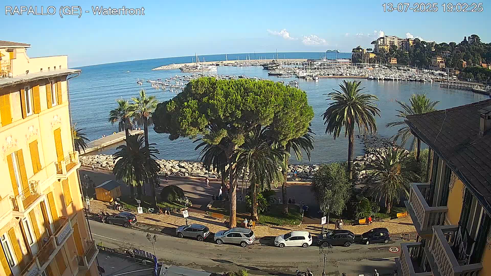 Rapallo Vittorio Veneto Coast Live Cam - Genoa, Liguria, Italy
