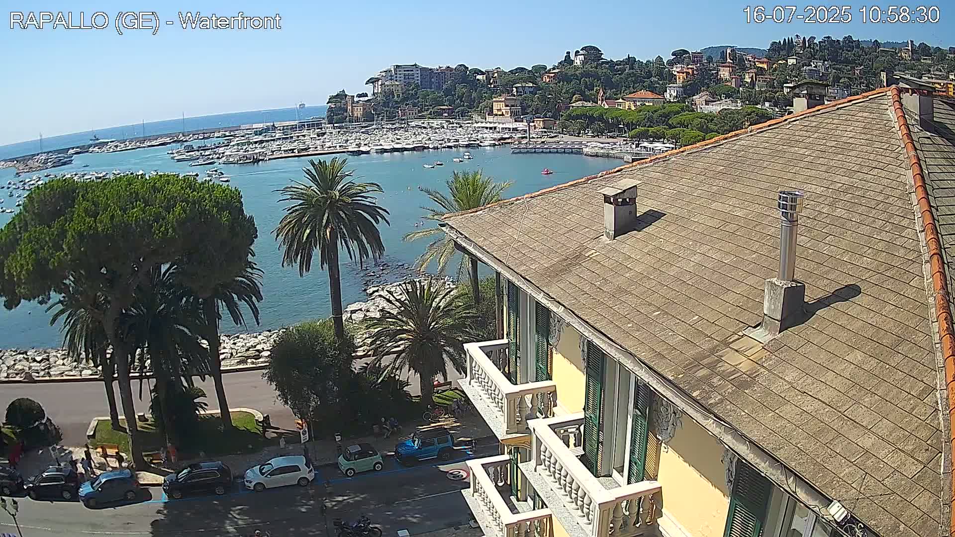 Rapallo Vittorio Veneto Coast Live Cam - Genoa, Liguria, Italy