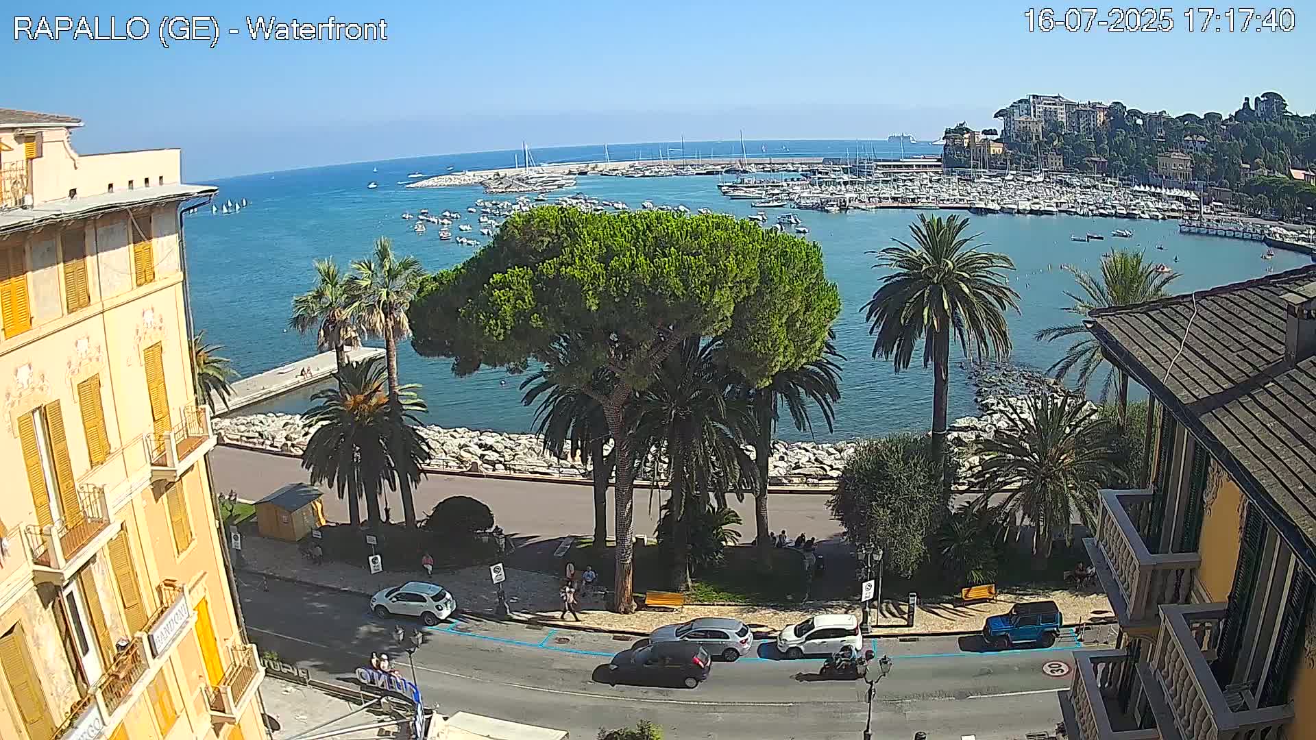Rapallo Vittorio Veneto Coast Live Cam - Genoa, Liguria, Italy