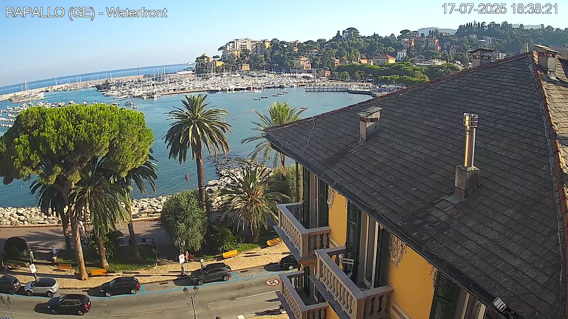 Rapallo Vittorio Veneto Coast Live Cam - Genoa, Liguria, Italy
