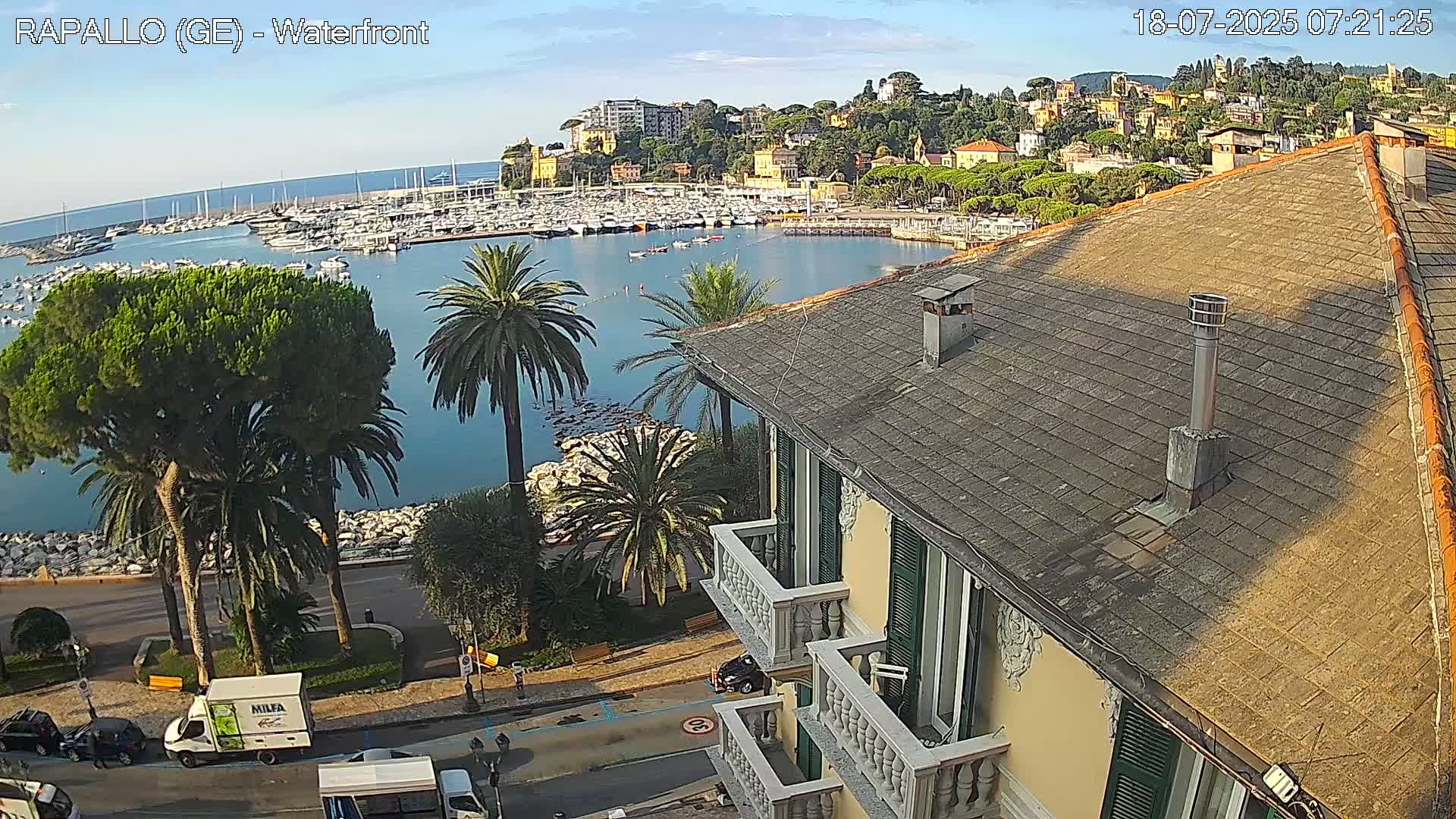 Rapallo Vittorio Veneto Coast Live Cam - Genoa, Liguria, Italy