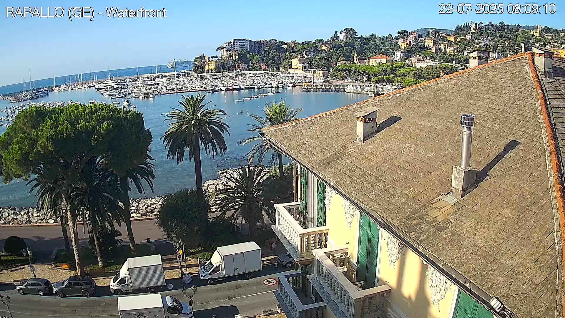 Rapallo Vittorio Veneto Coast Live Cam - Genoa, Liguria, Italy