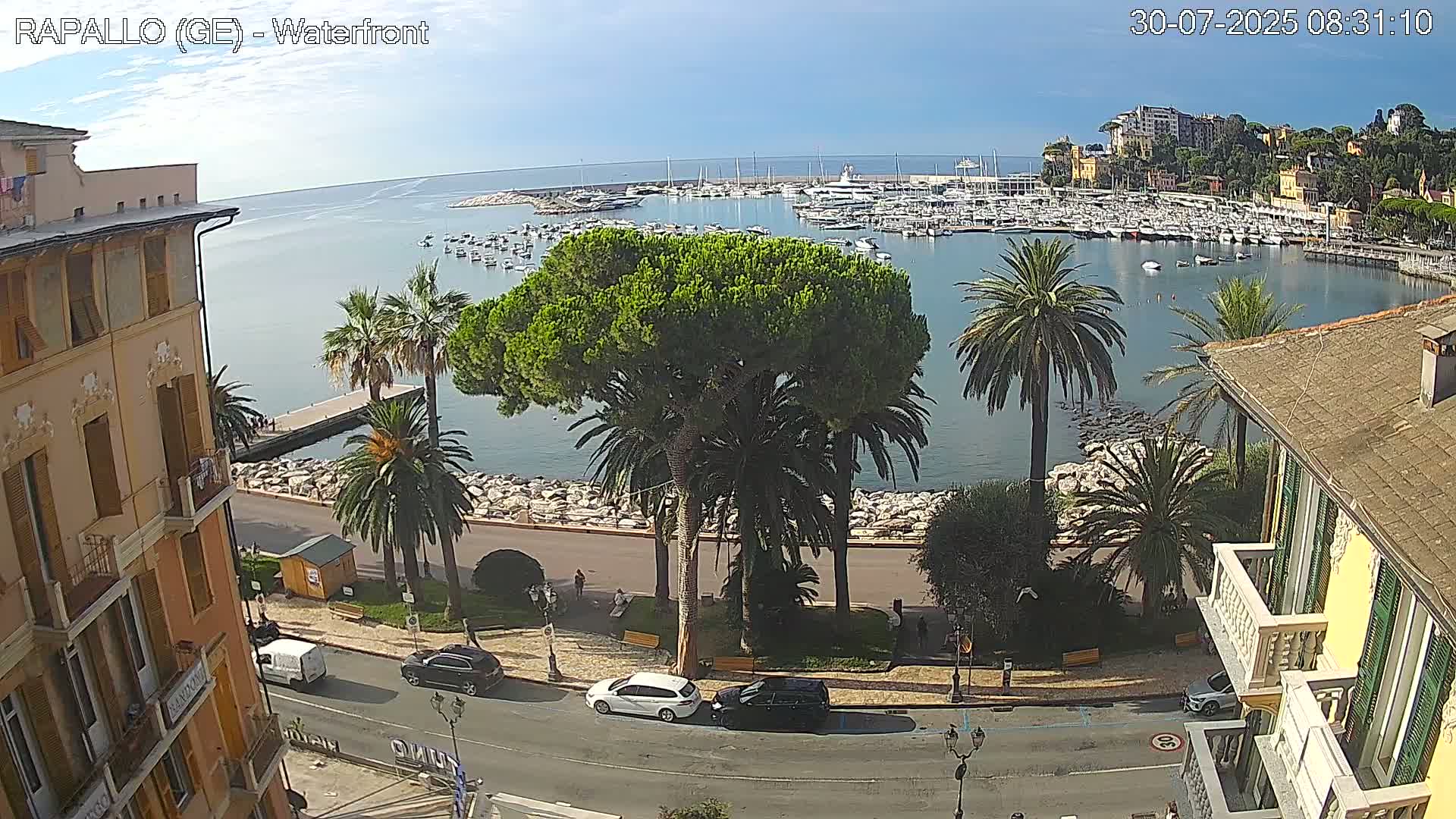 Rapallo Vittorio Veneto Coast Live Cam - Genoa, Liguria, Italy