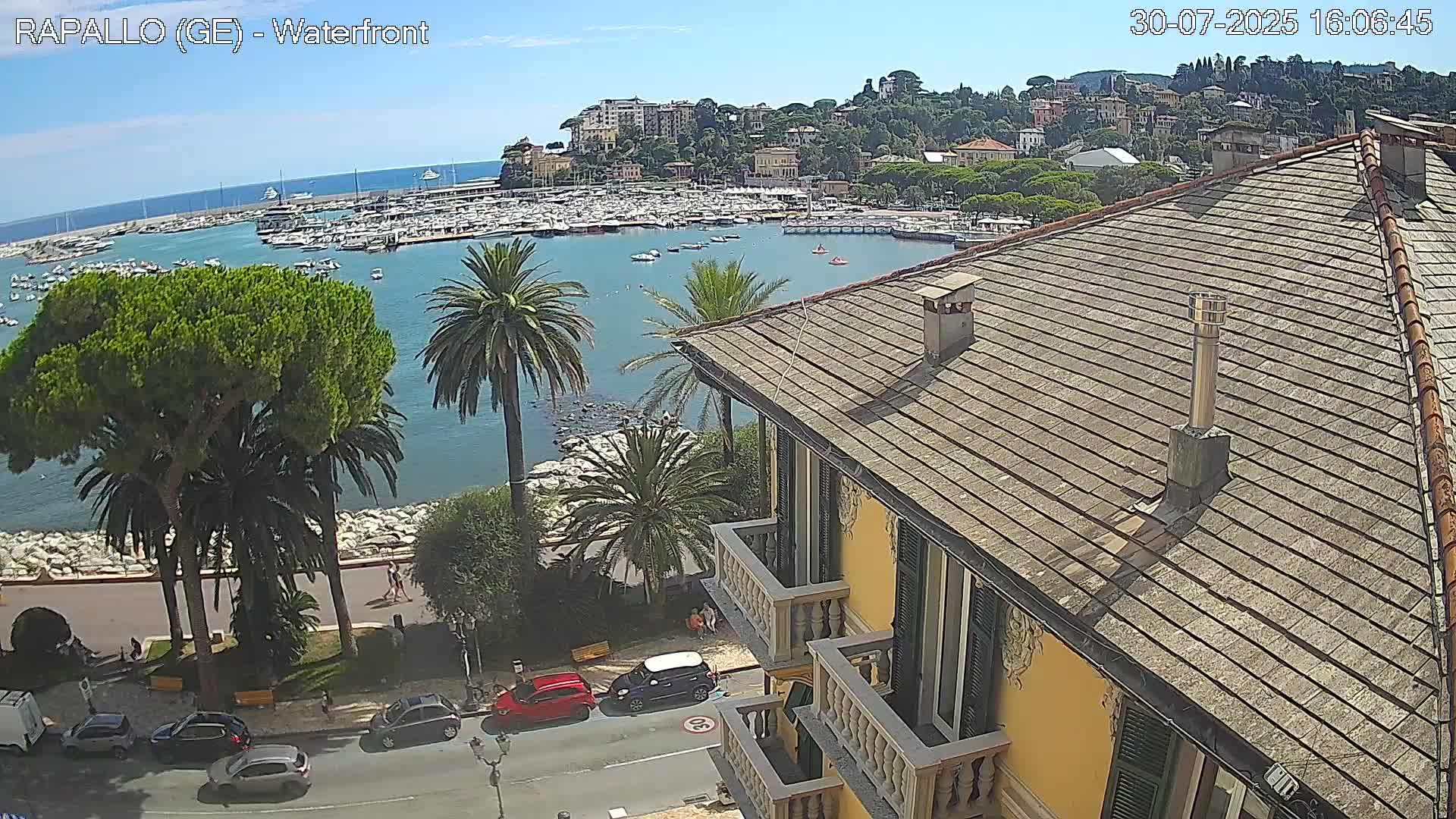Rapallo Vittorio Veneto Coast Live Cam - Genoa, Liguria, Italy