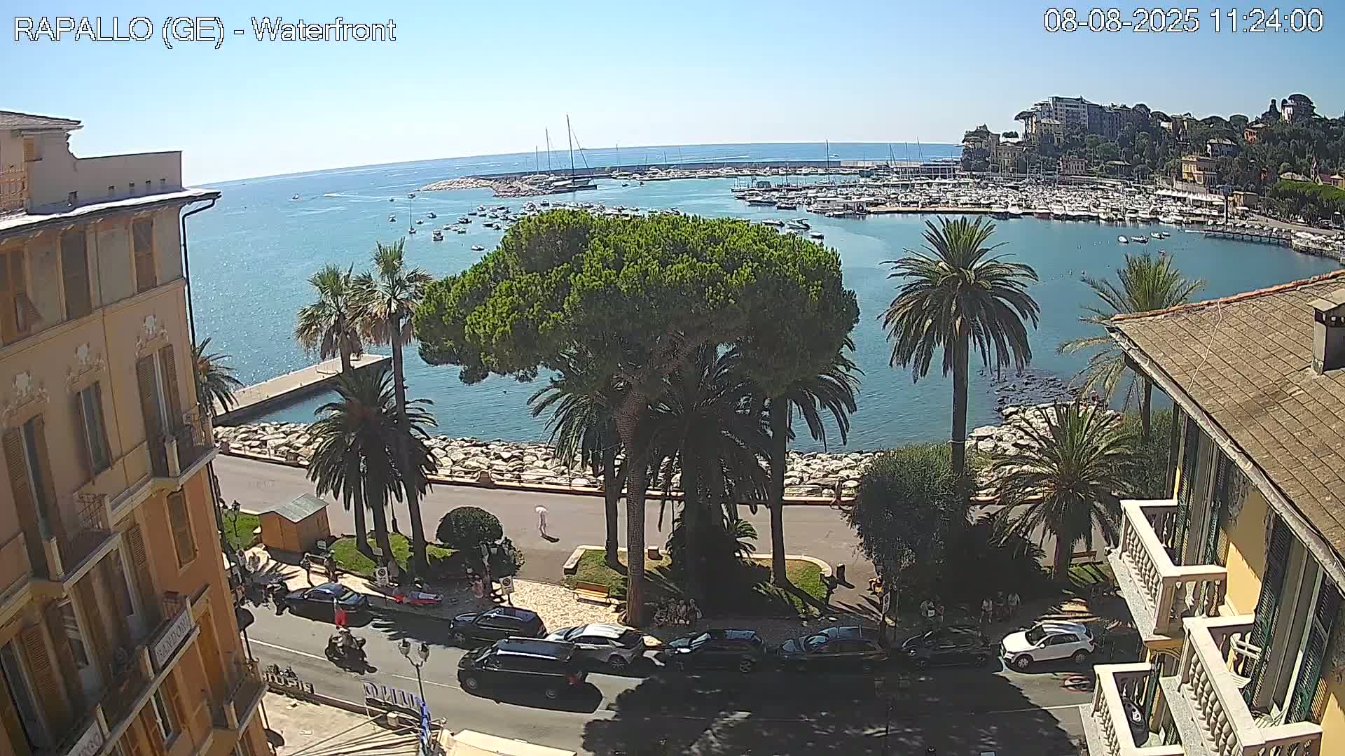 Rapallo Vittorio Veneto Coast Live Cam - Genoa, Liguria, Italy