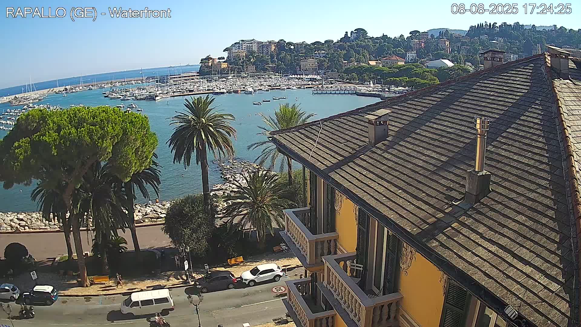 Rapallo Vittorio Veneto Coast Live Cam - Genoa, Liguria, Italy