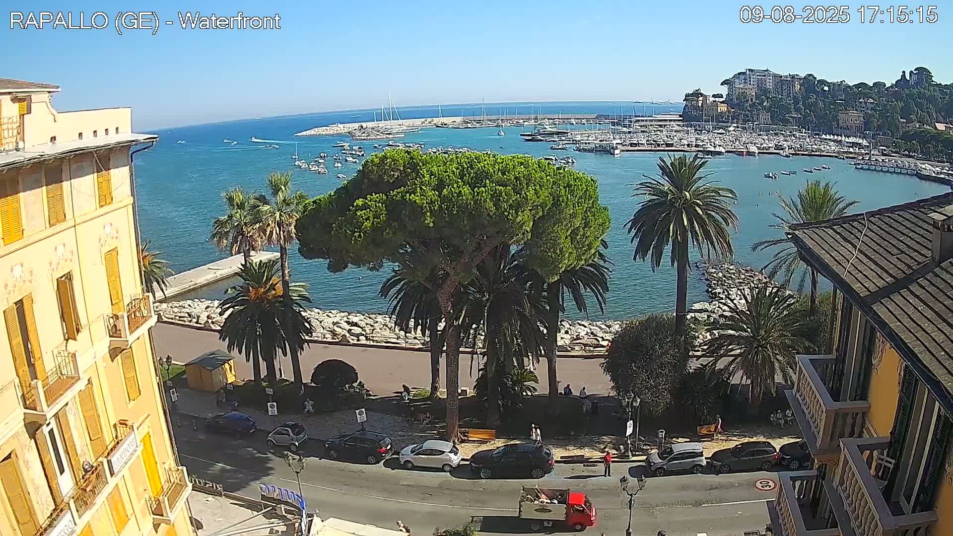 Rapallo Vittorio Veneto Coast Live Cam - Genoa, Liguria, Italy