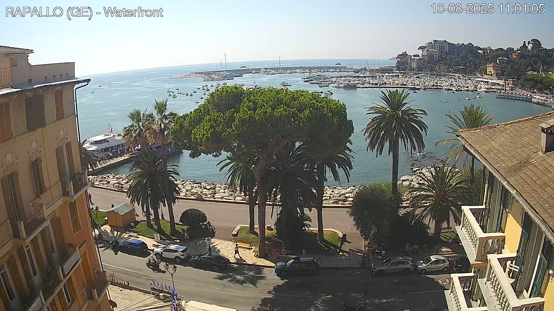 Rapallo Vittorio Veneto Coast Live Cam - Genoa, Liguria, Italy