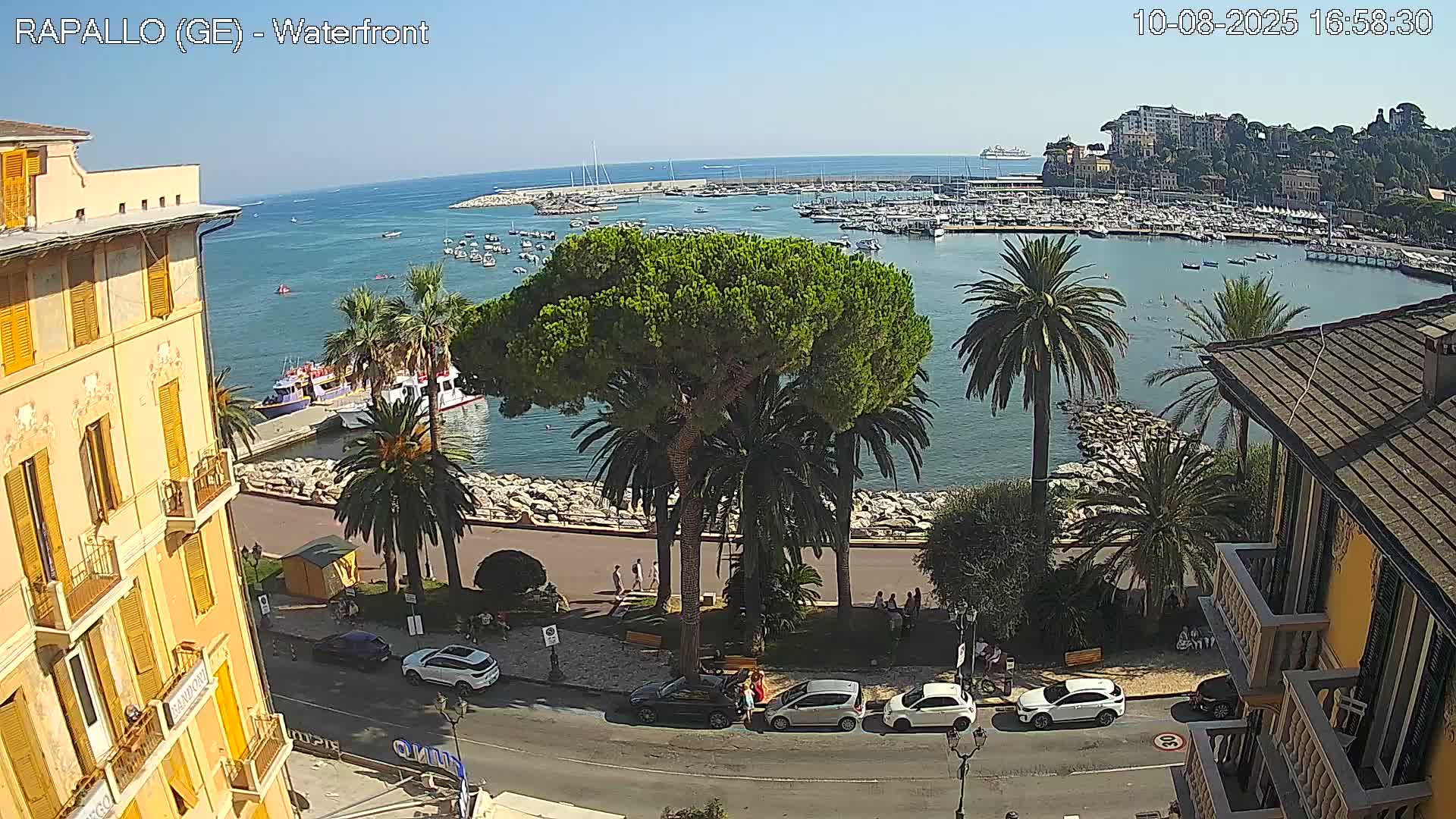 Rapallo Vittorio Veneto Coast Live Cam - Genoa, Liguria, Italy