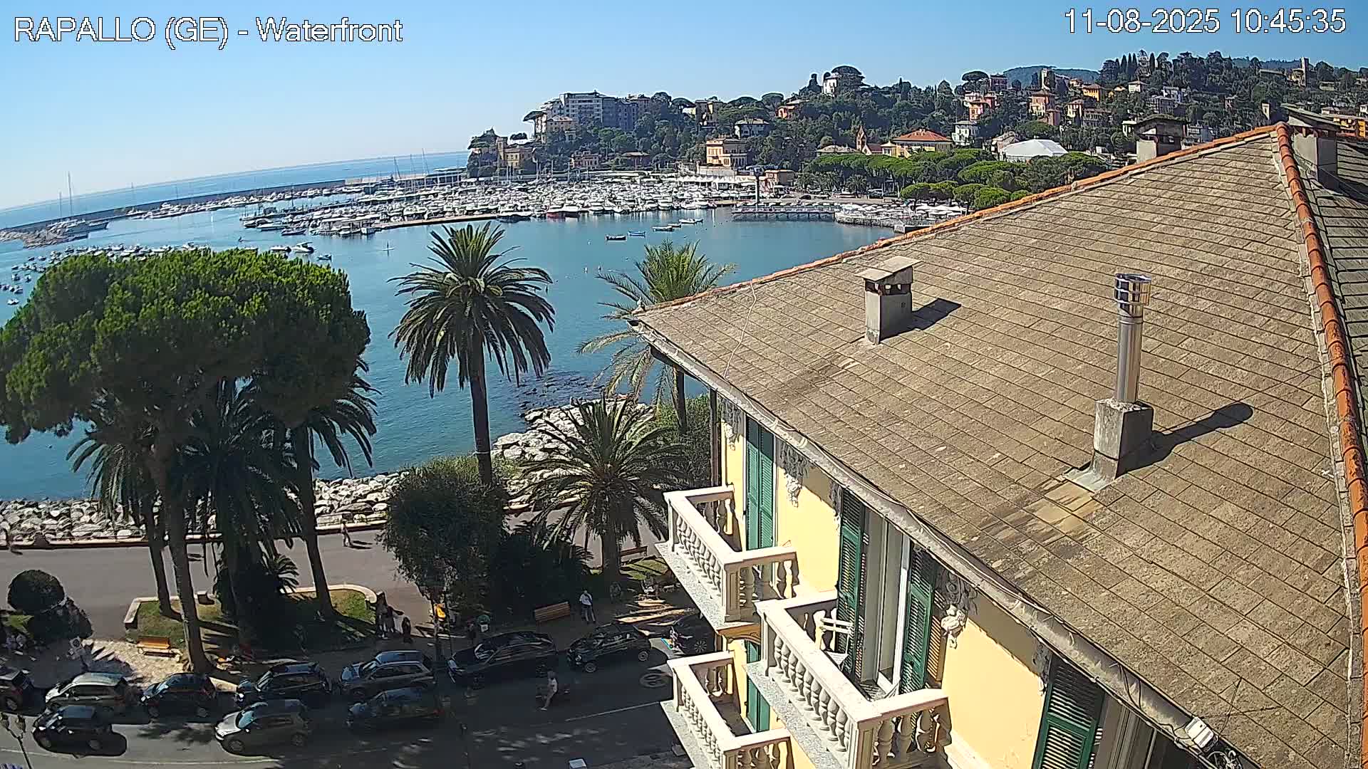 Rapallo Vittorio Veneto Coast Live Cam - Genoa, Liguria, Italy