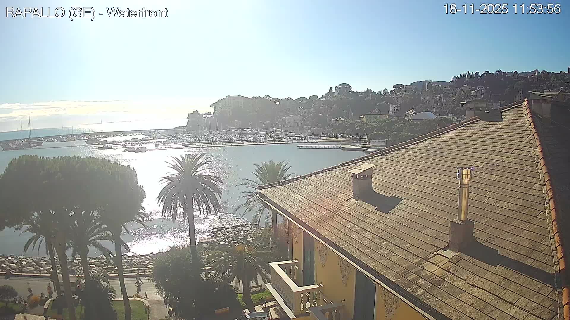 Rapallo Vittorio Veneto Coast Live Cam - Genoa, Liguria, Italy