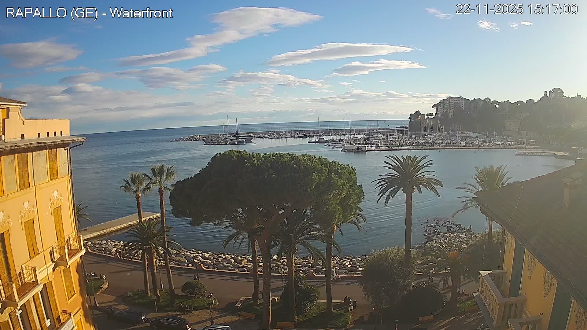 Rapallo Vittorio Veneto Coast Live Cam - Genoa, Liguria, Italy