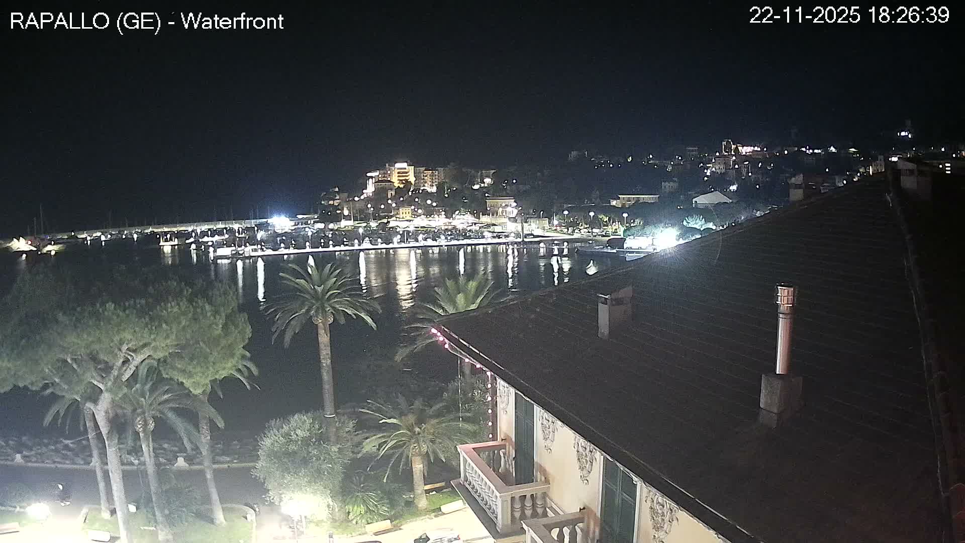 Rapallo Vittorio Veneto Coast Live Cam - Genoa, Liguria, Italy