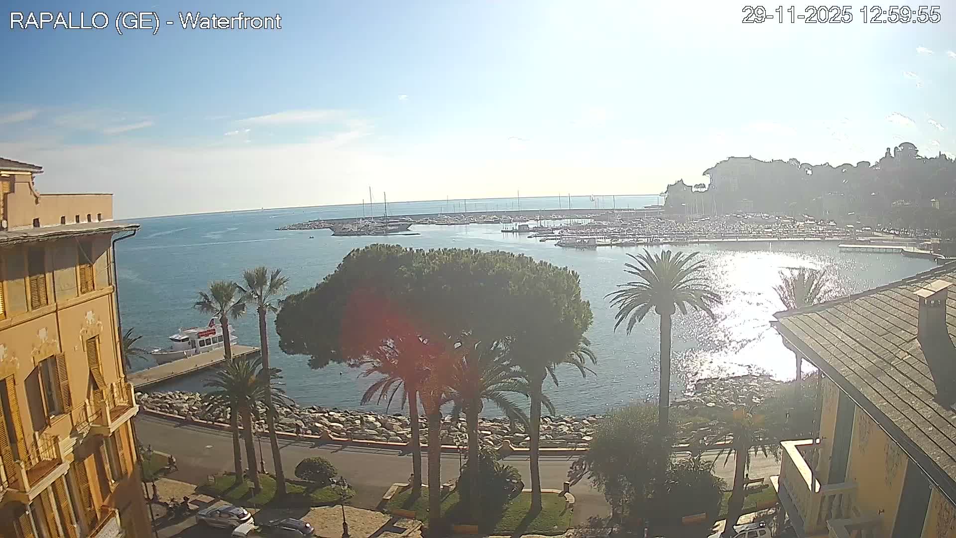 Rapallo Vittorio Veneto Coast Live Cam - Genoa, Liguria, Italy