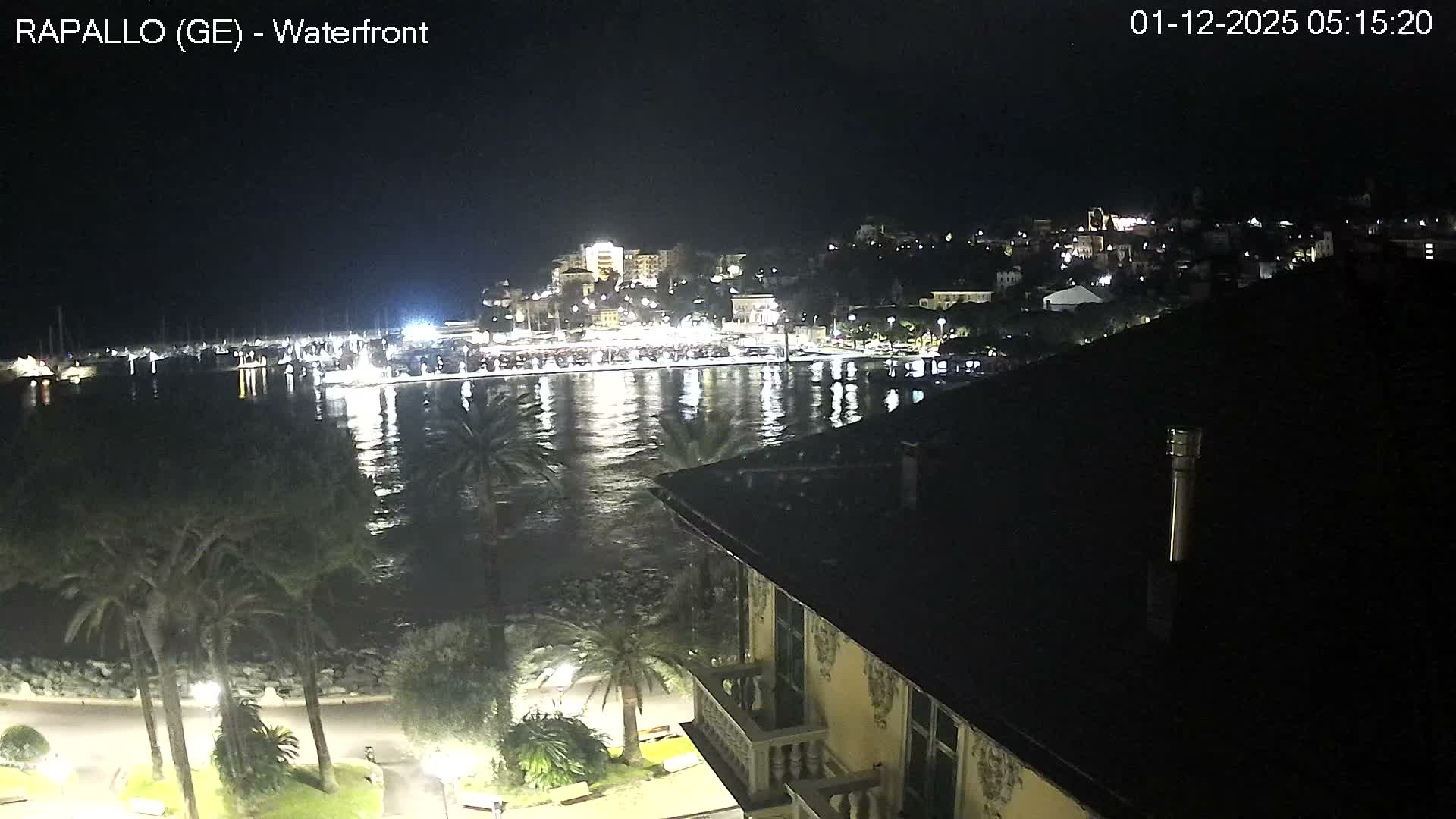 Rapallo Vittorio Veneto Coast Live Cam - Genoa, Liguria, Italy