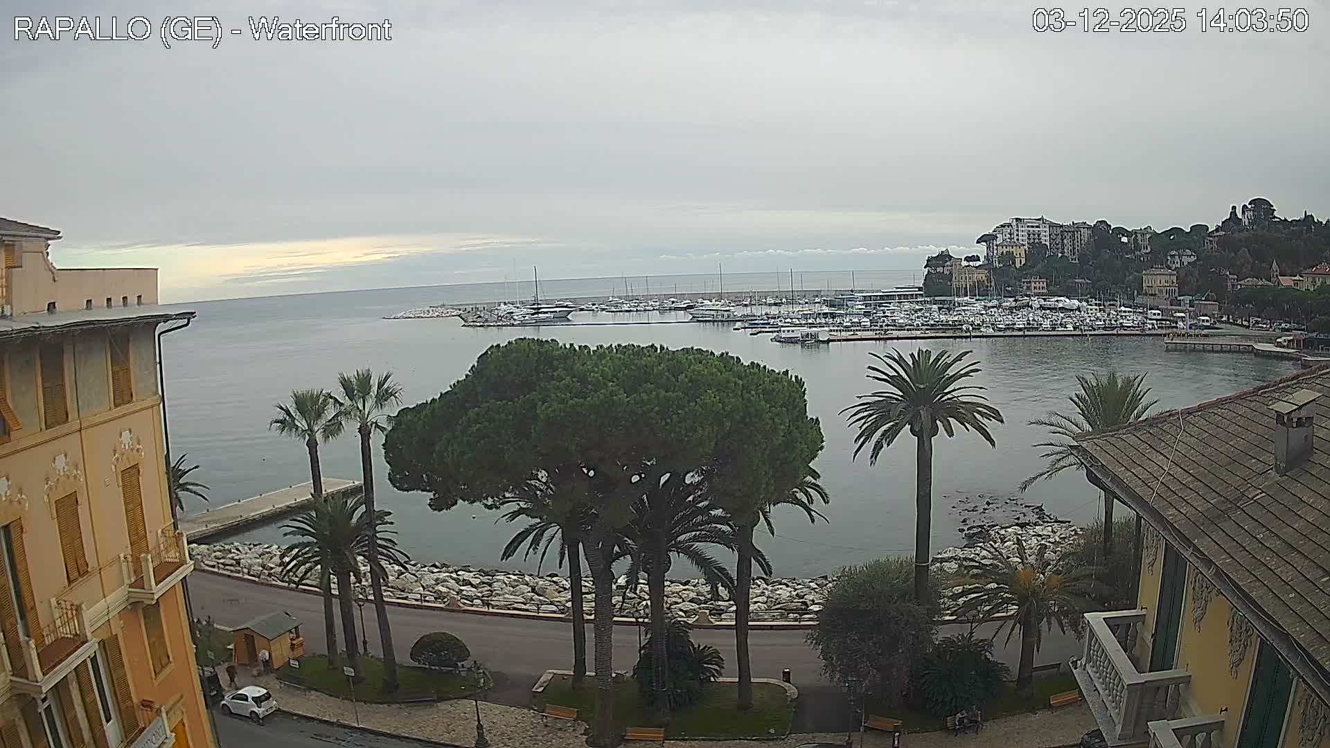 Rapallo Vittorio Veneto Coast Live Cam - Genoa, Liguria, Italy