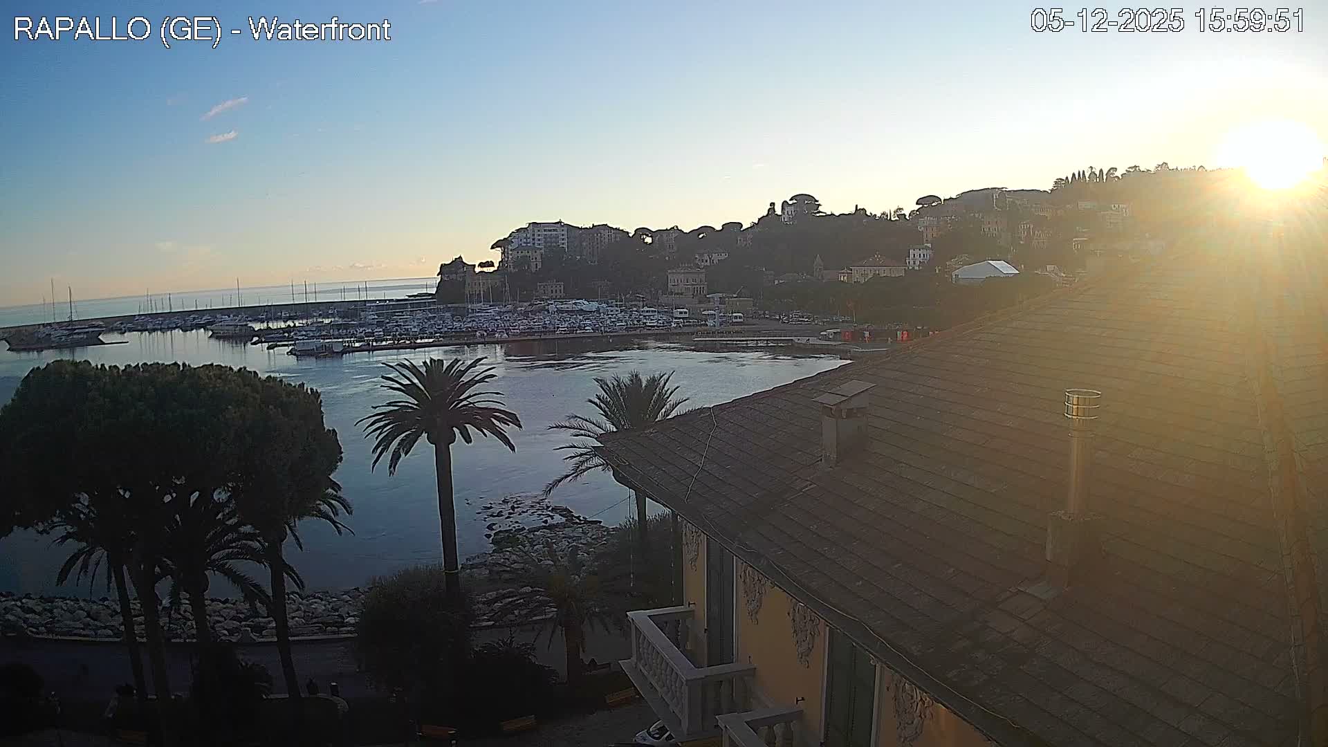 Rapallo Vittorio Veneto Coast Live Cam - Genoa, Liguria, Italy