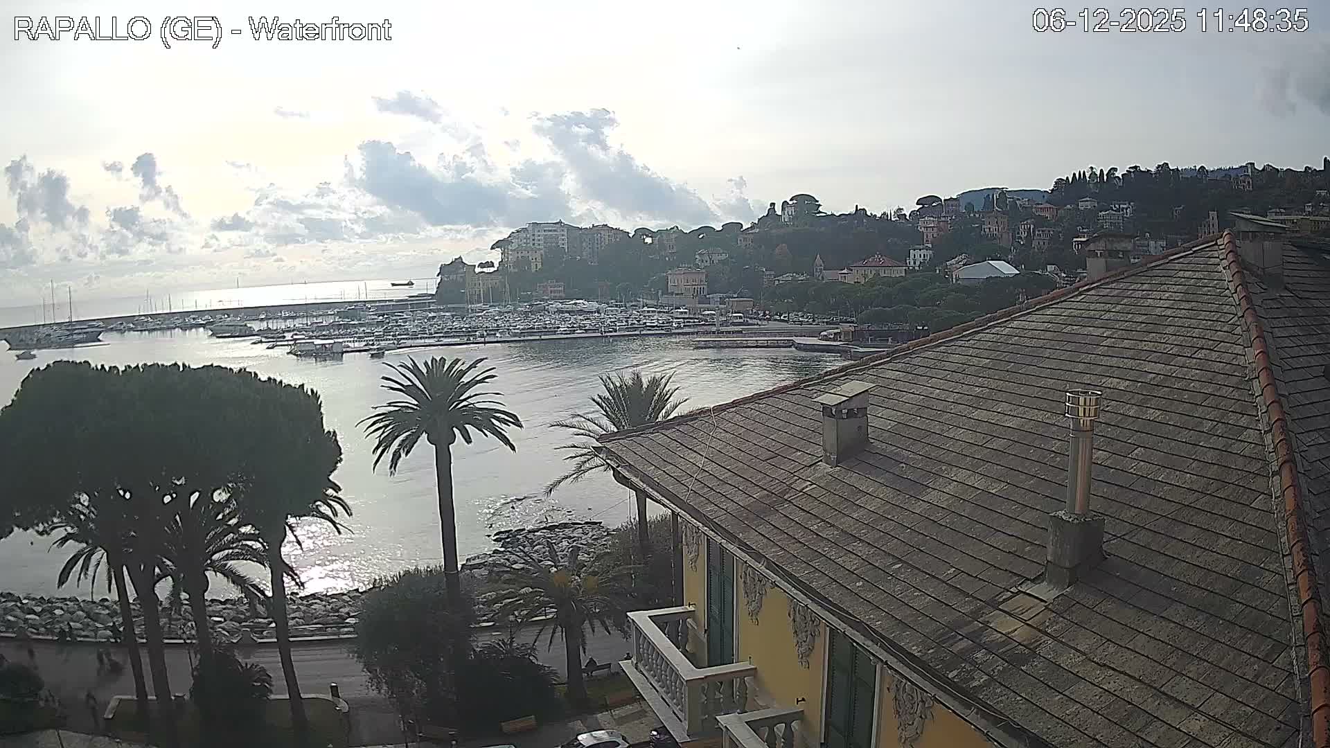 Rapallo Vittorio Veneto Coast Live Cam - Genoa, Liguria, Italy