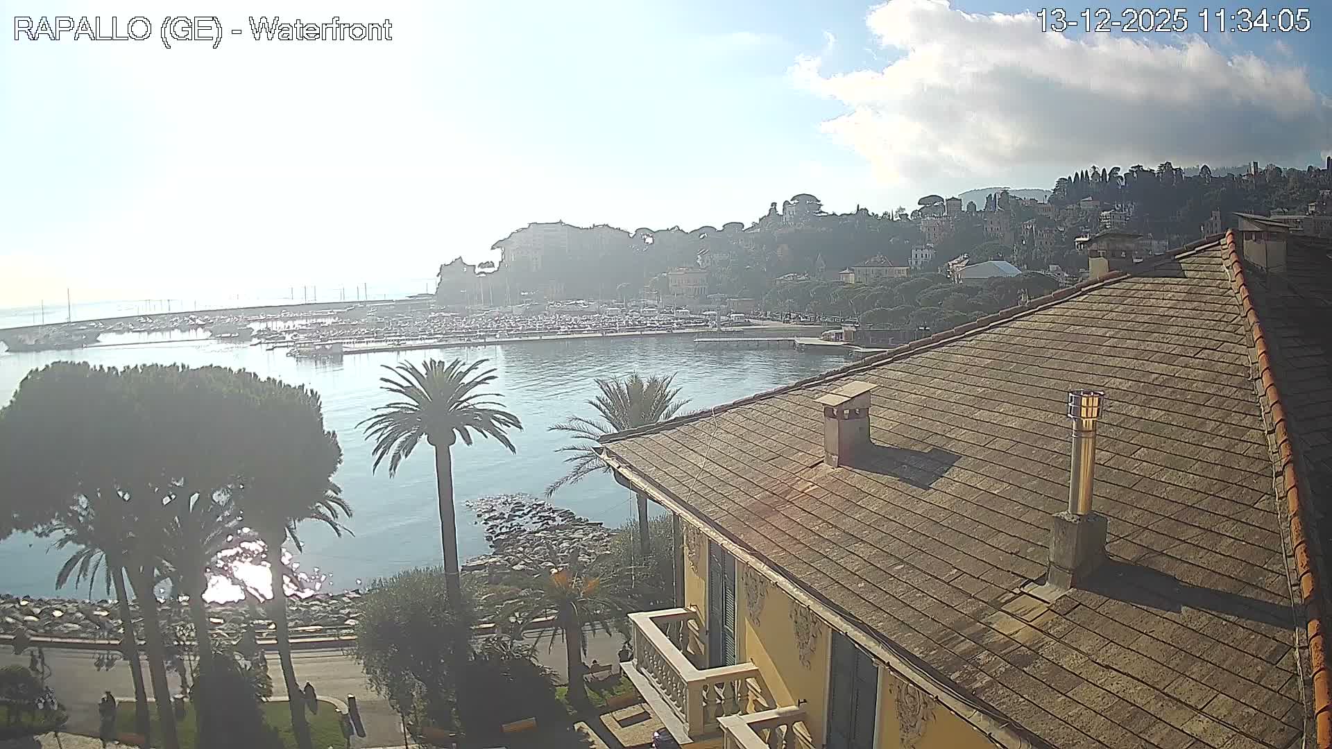 Rapallo Vittorio Veneto Coast Live Cam - Genoa, Liguria, Italy