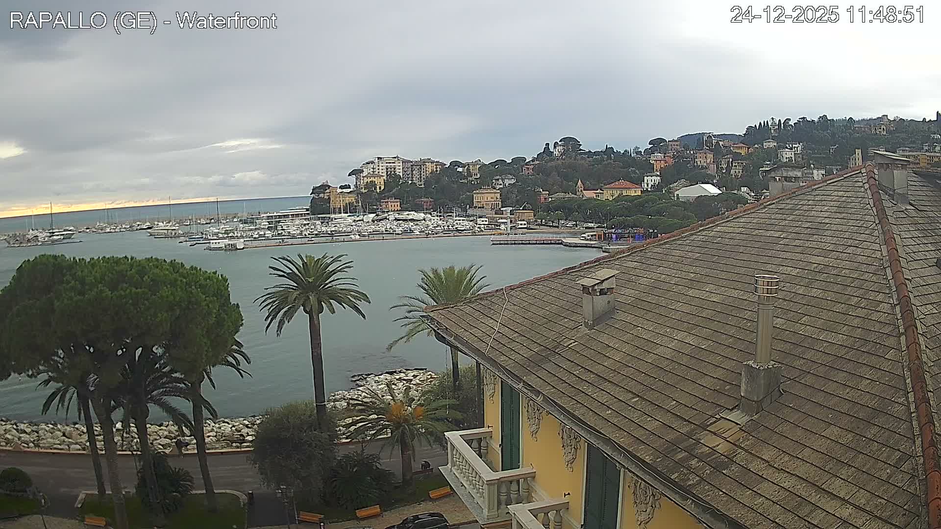 Rapallo Vittorio Veneto Coast Live Cam - Genoa, Liguria, Italy