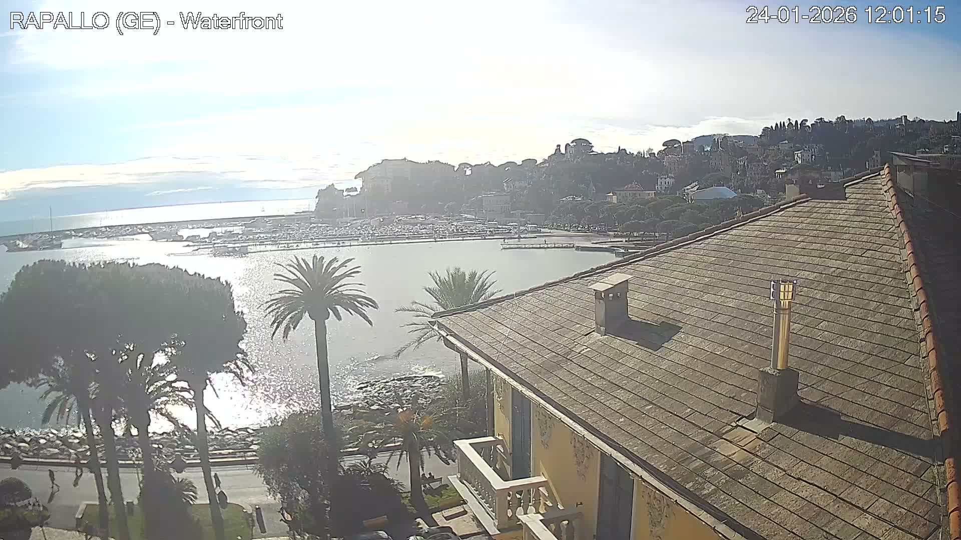 Rapallo Vittorio Veneto Coast Live Cam - Genoa, Liguria, Italy