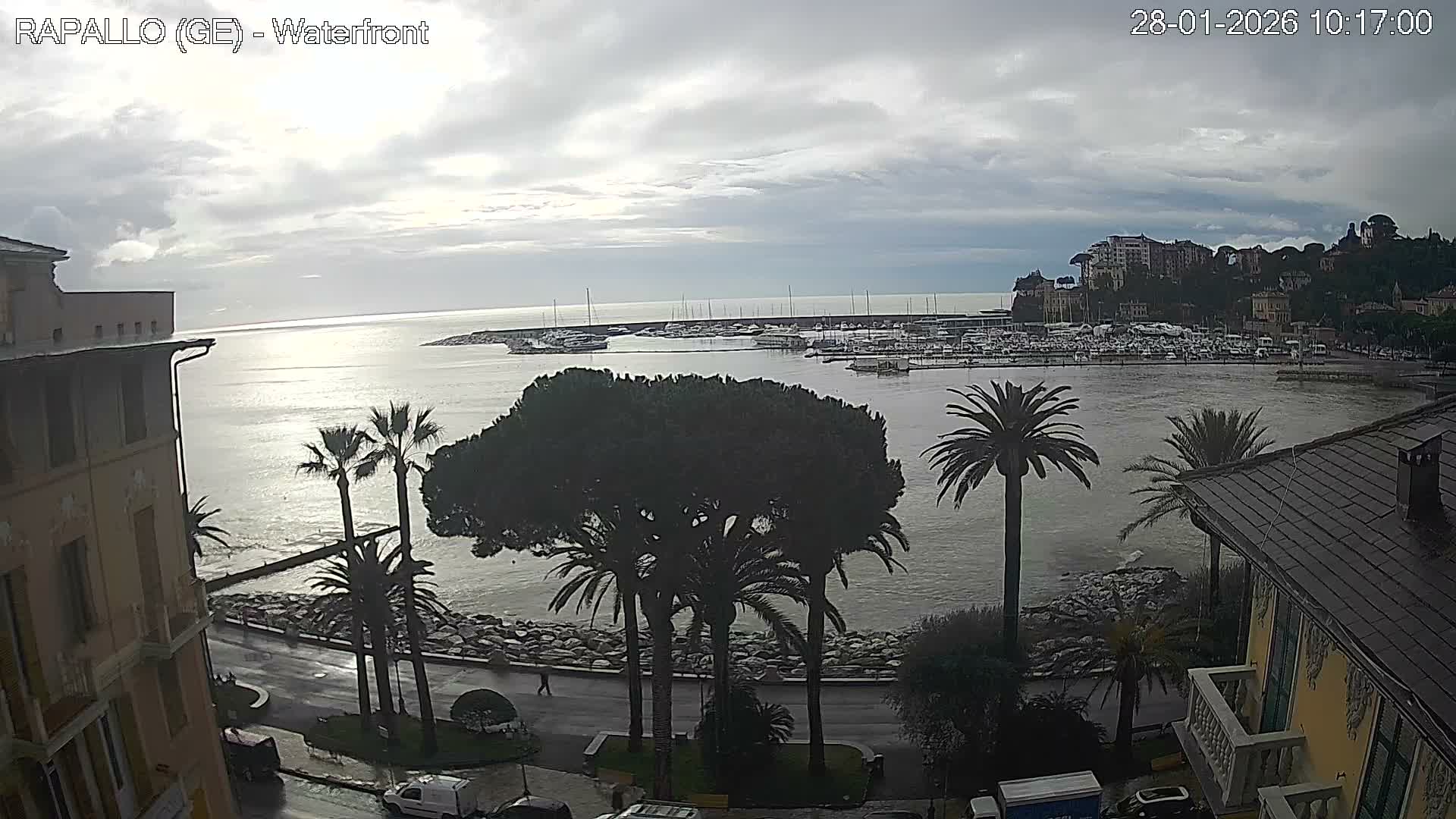 Rapallo Vittorio Veneto Coast Live Cam - Genoa, Liguria, Italy