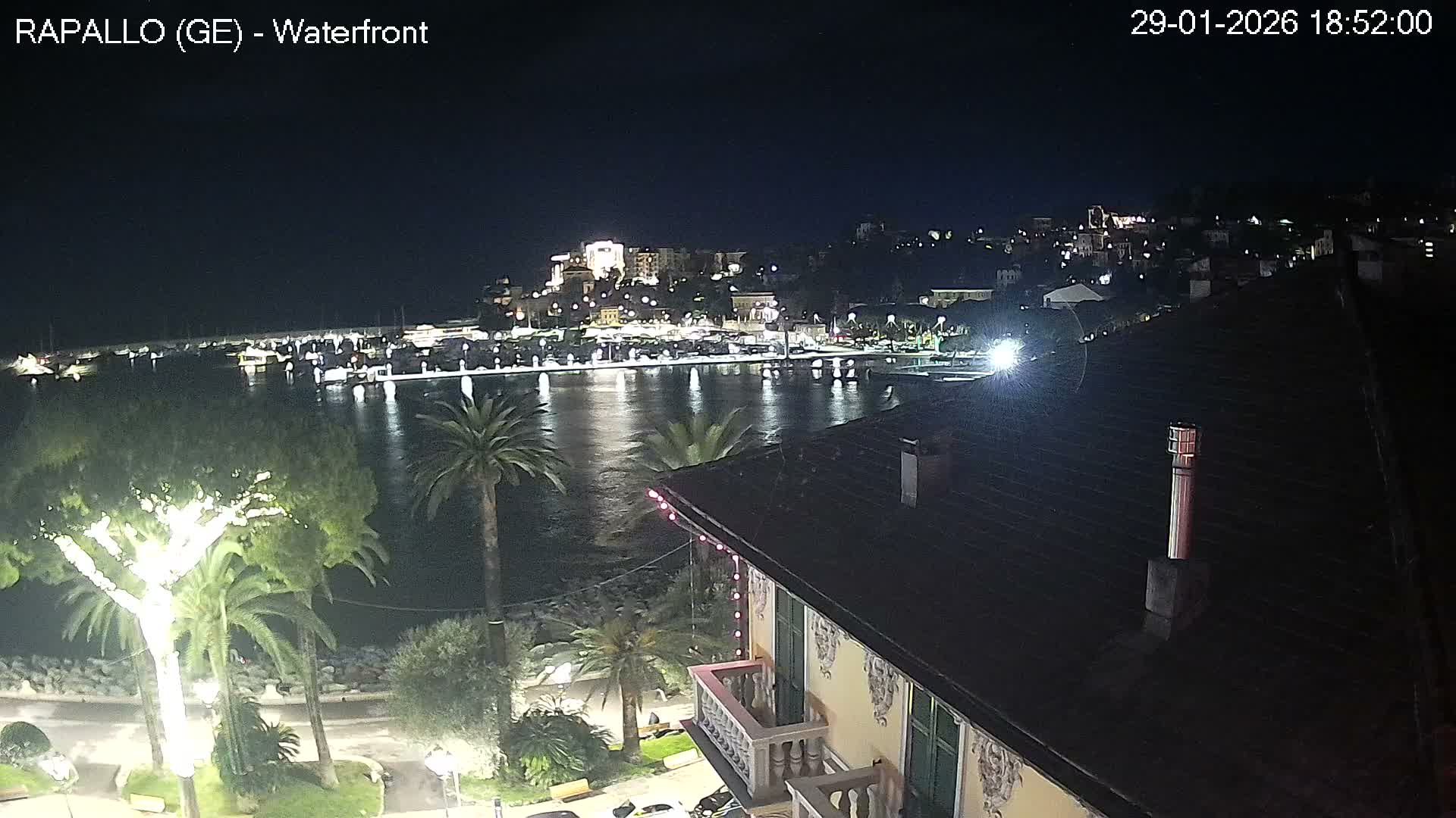 Rapallo Vittorio Veneto Coast Live Cam - Genoa, Liguria, Italy