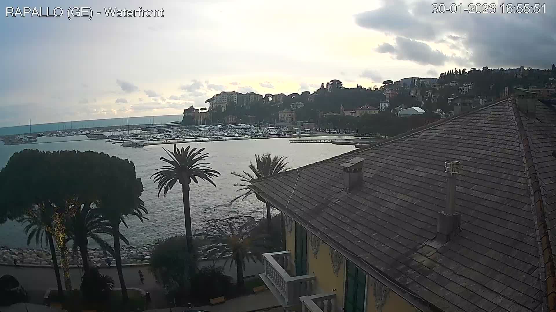 Rapallo Vittorio Veneto Coast Live Cam - Genoa, Liguria, Italy