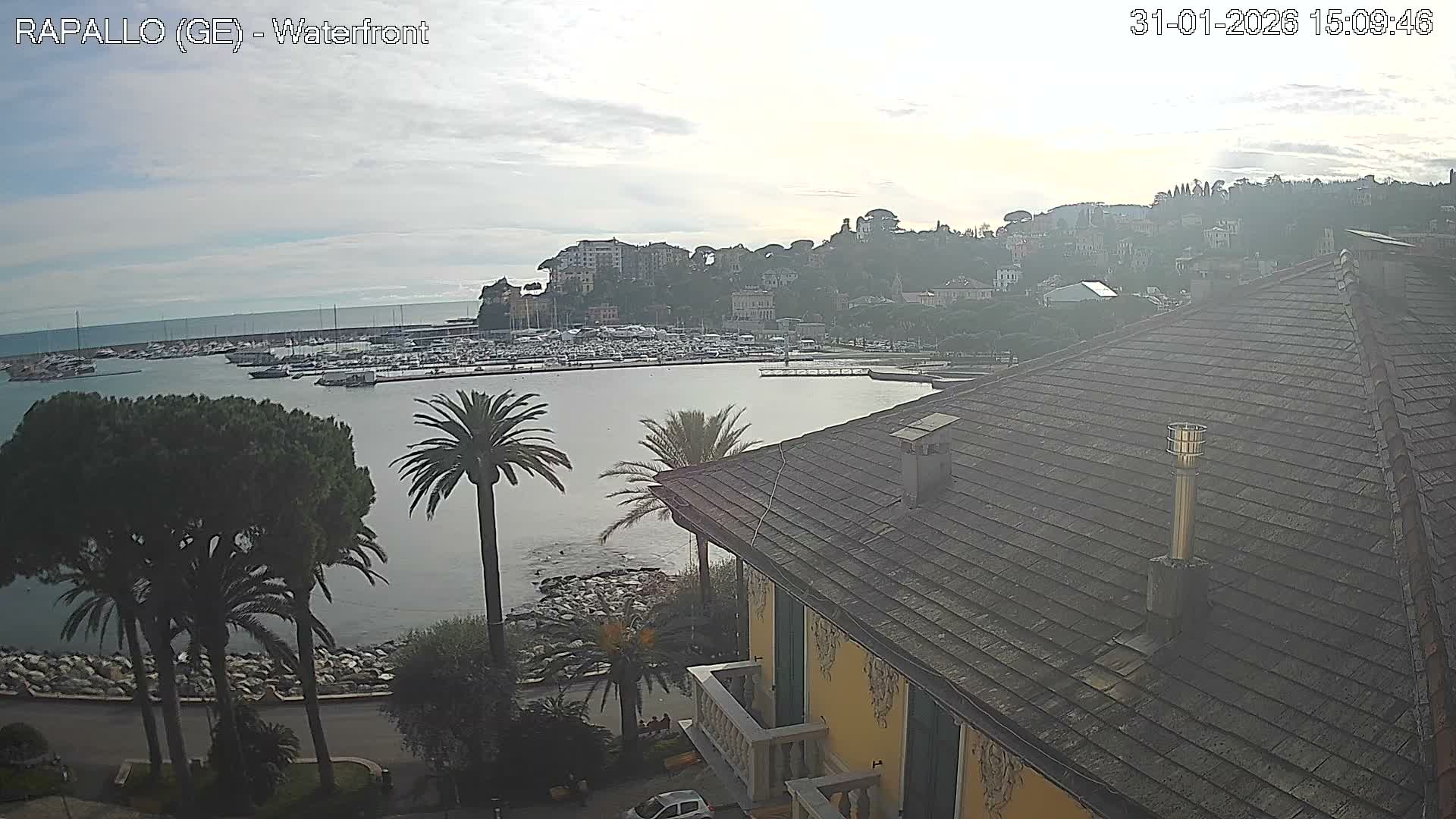 Rapallo Vittorio Veneto Coast Live Cam - Genoa, Liguria, Italy