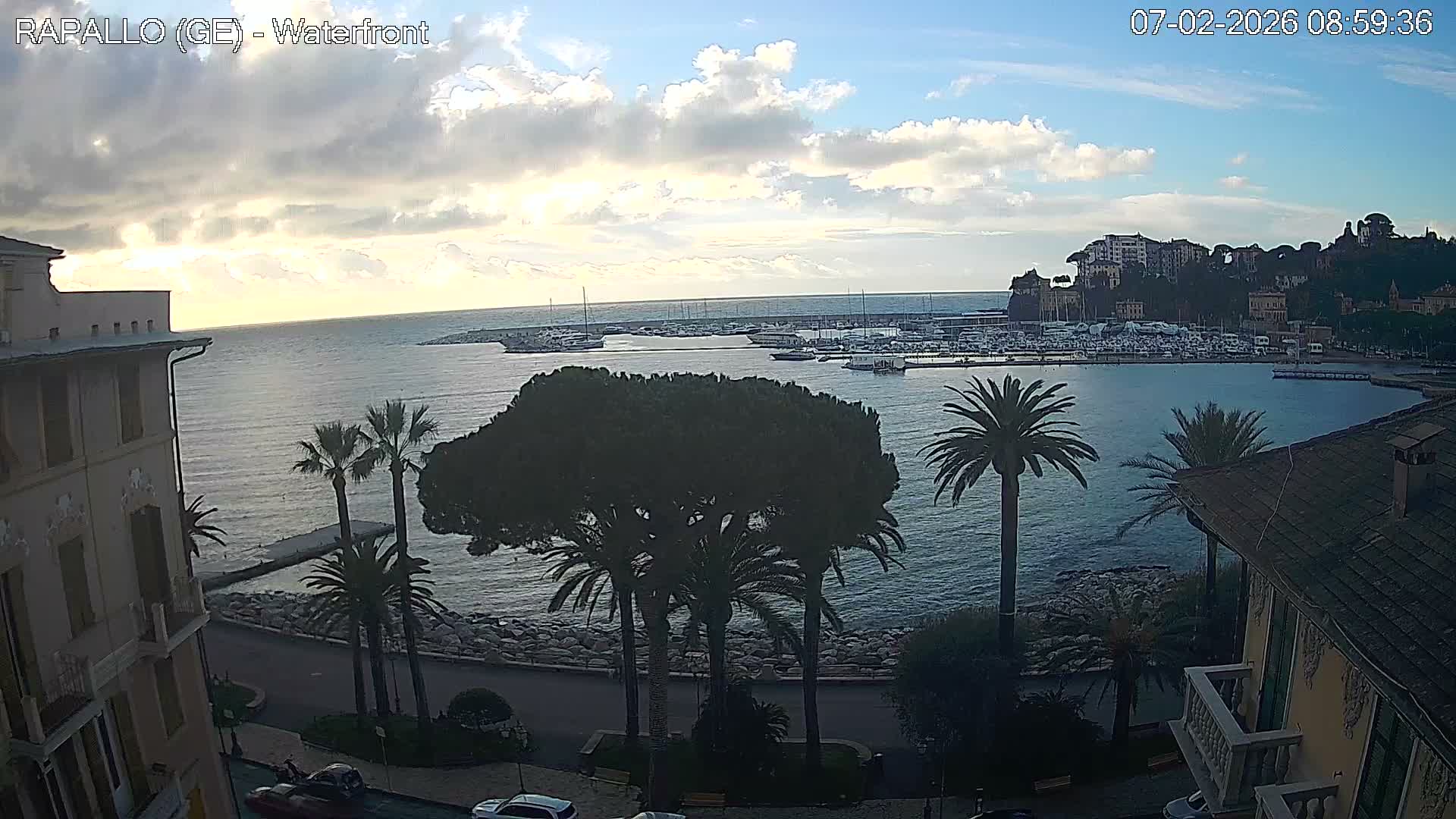 Rapallo Vittorio Veneto Coast Live Cam - Genoa, Liguria, Italy