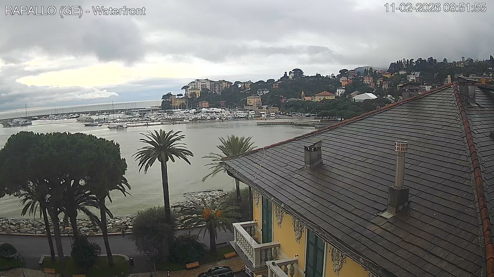 Rapallo Vittorio Veneto Coast Live Cam - Genoa, Liguria, Italy