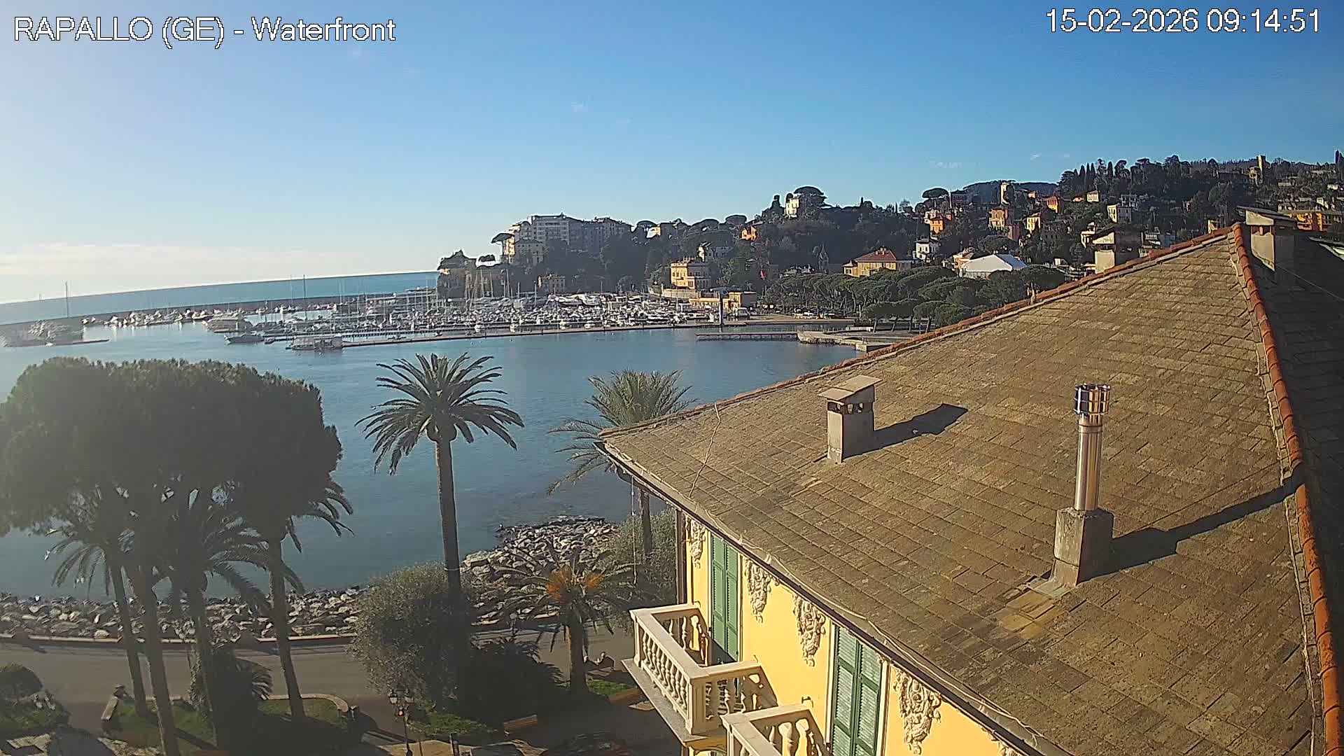 Rapallo Vittorio Veneto Coast Live Cam - Genoa, Liguria, Italy