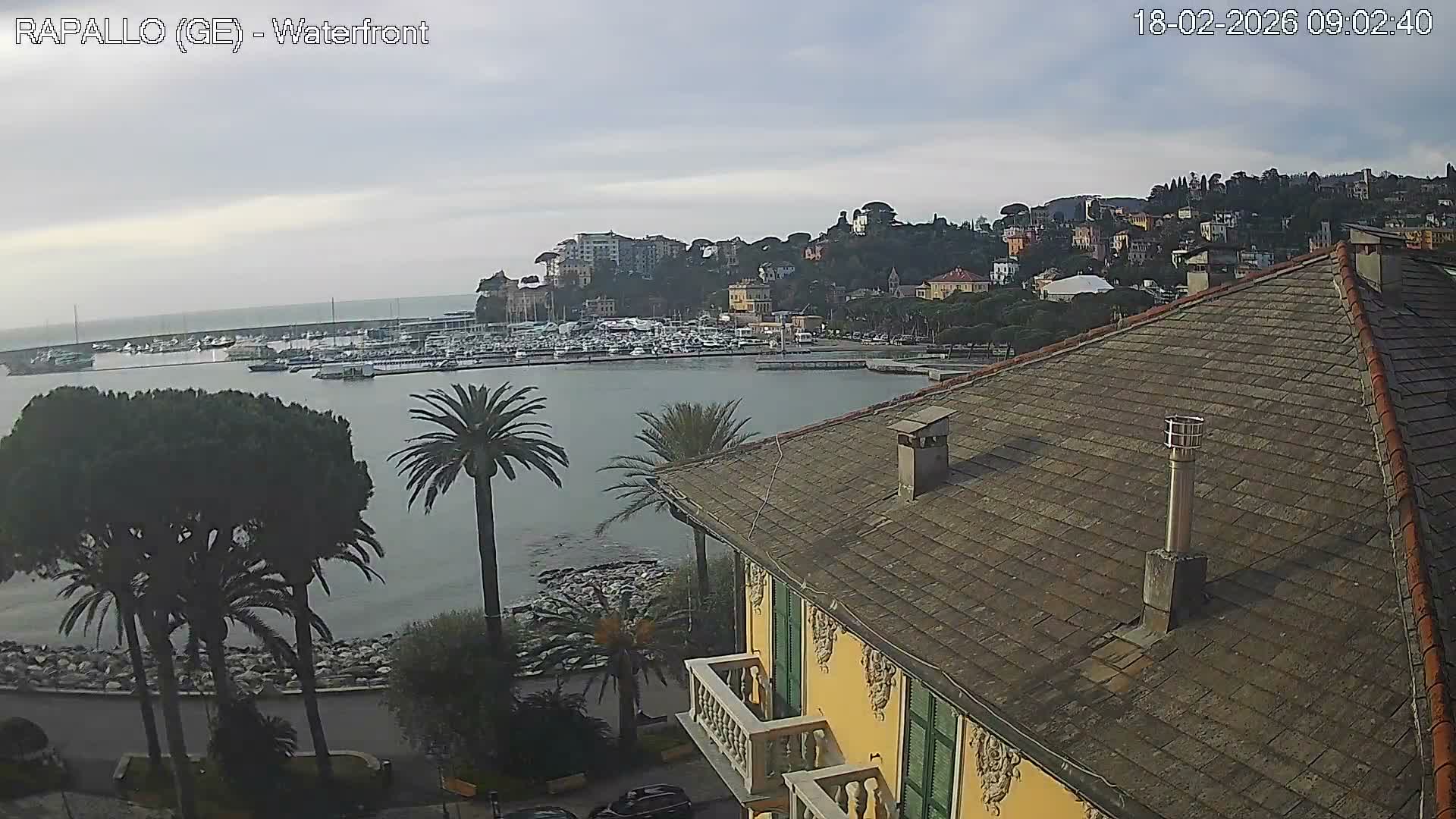Rapallo Vittorio Veneto Coast Live Cam - Genoa, Liguria, Italy