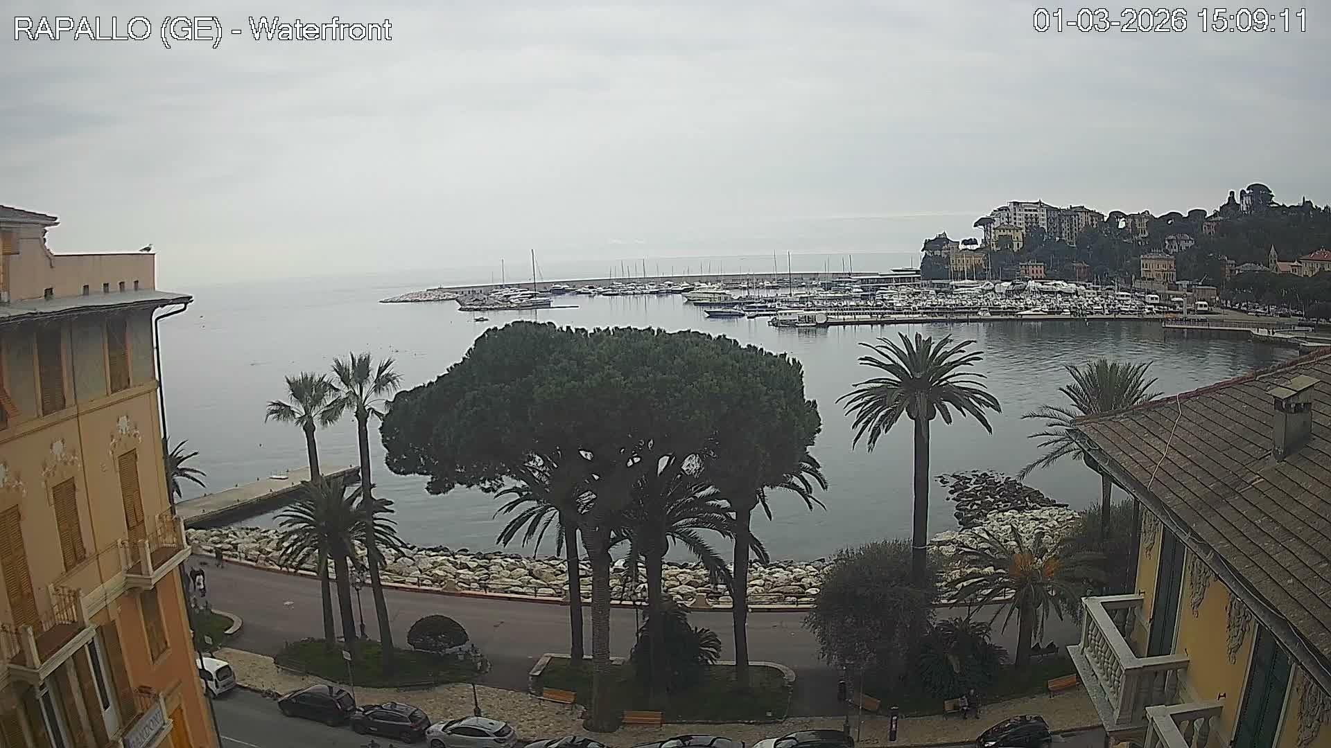Rapallo Vittorio Veneto Coast Live Cam - Genoa, Liguria, Italy