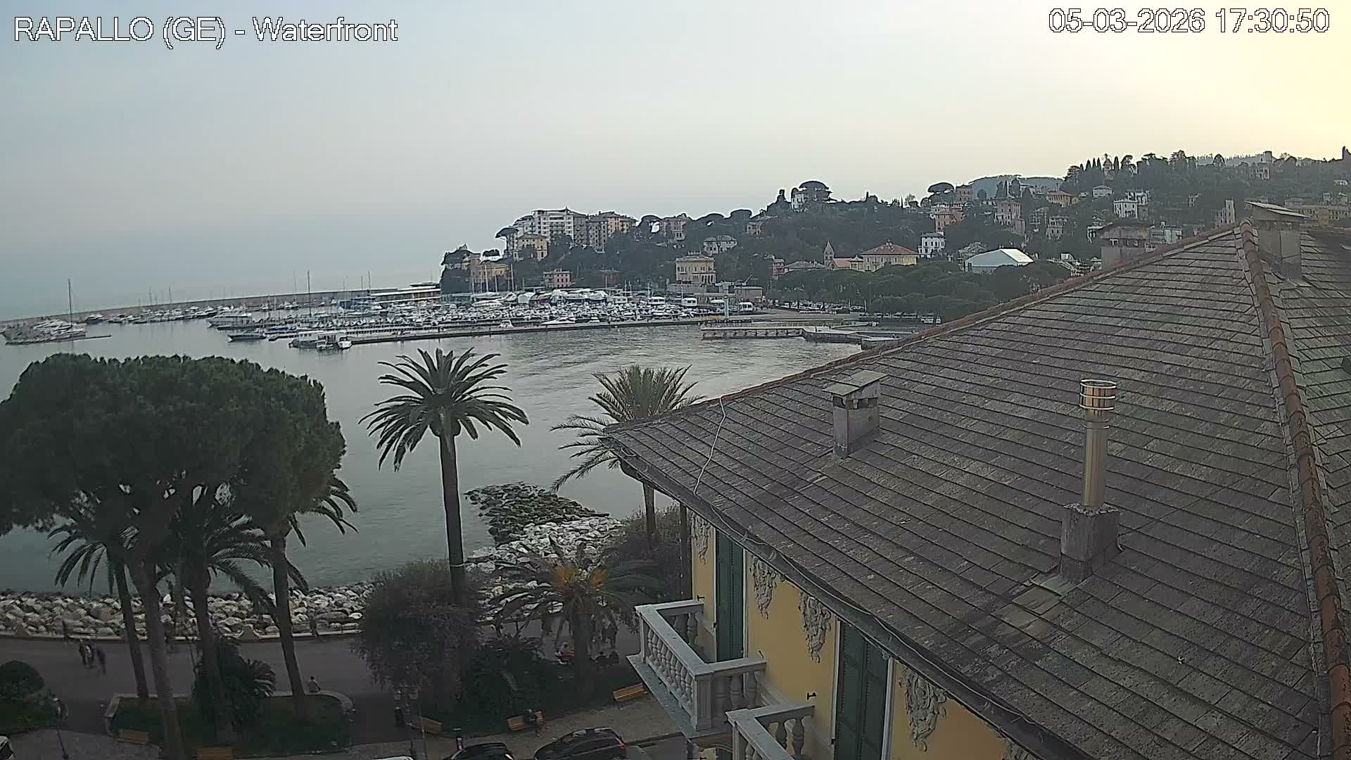 Rapallo Vittorio Veneto Coast Live Cam - Genoa, Liguria, Italy