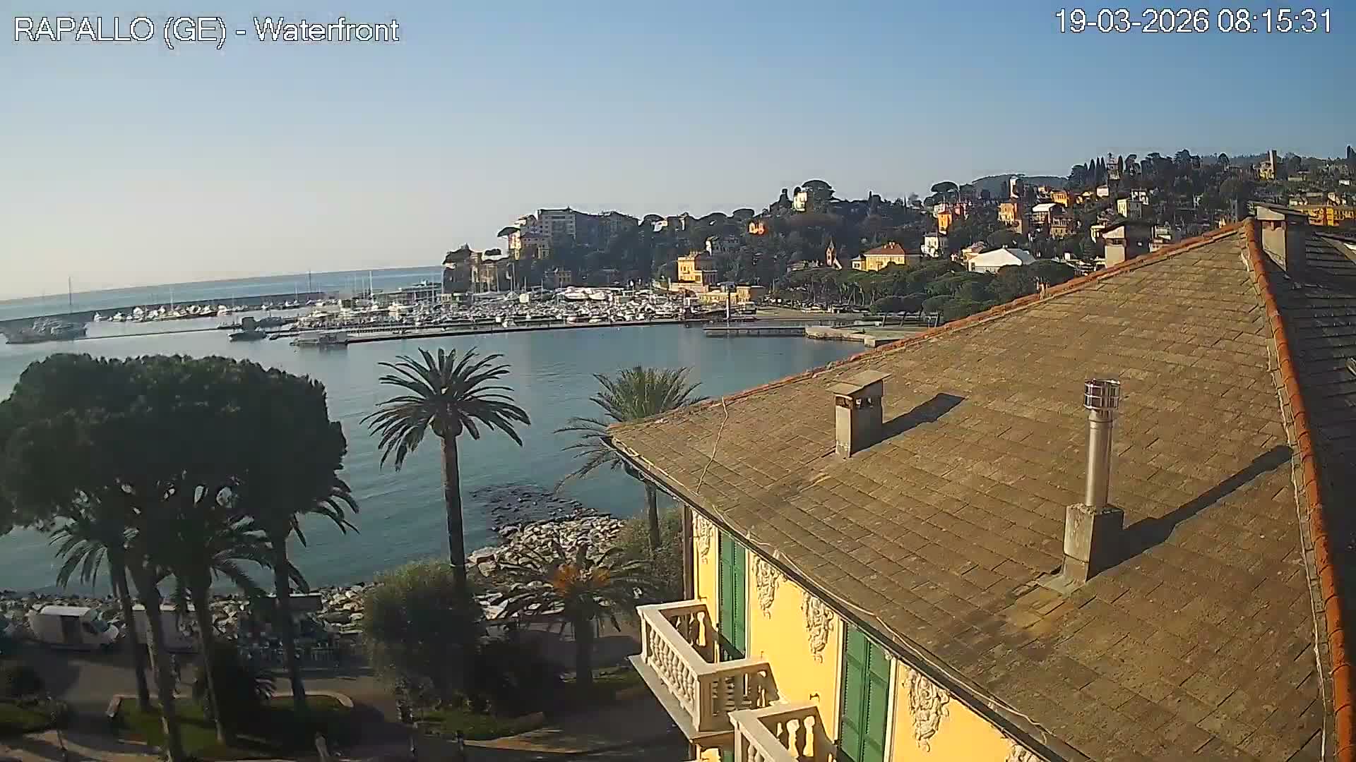 Rapallo Vittorio Veneto Coast Live Cam - Genoa, Liguria, Italy