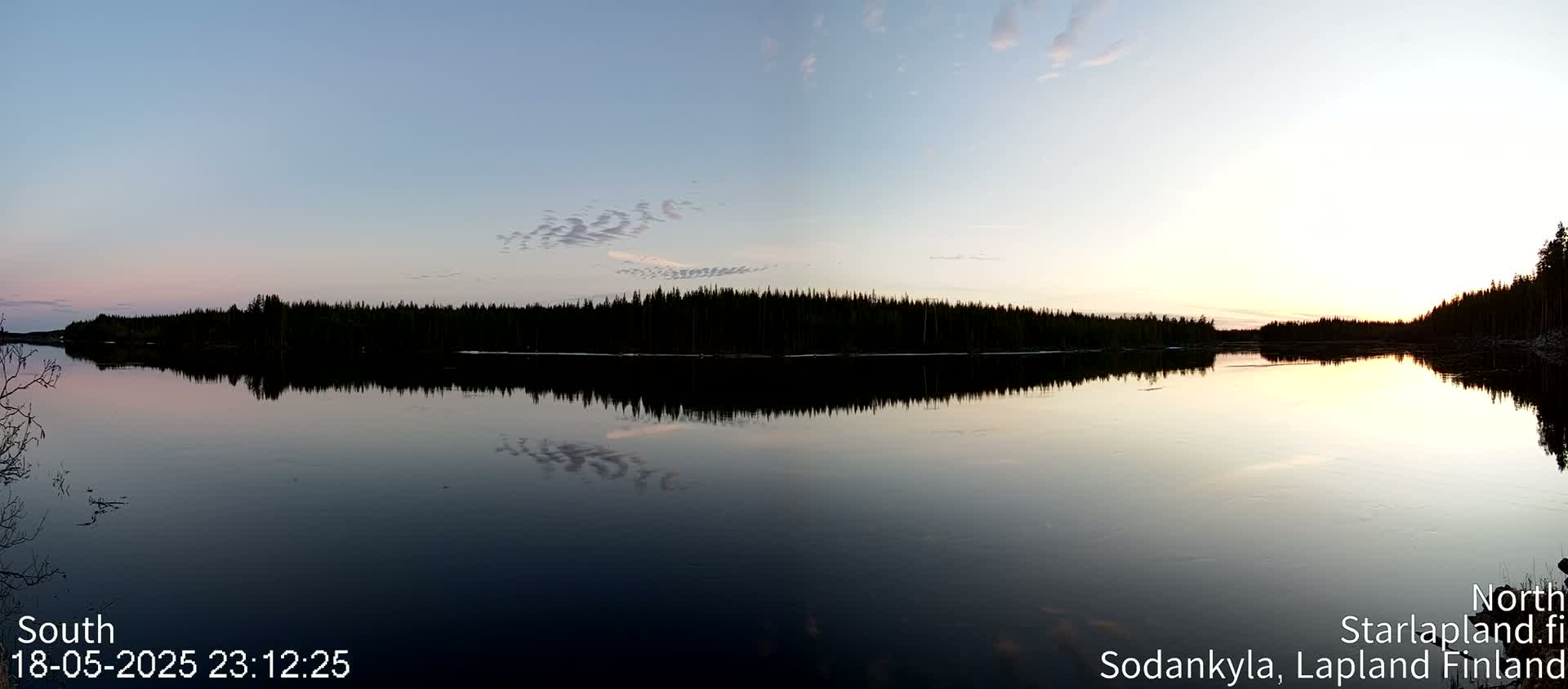Sodankylä, Kitinen River View Live Cam -  Sodankyla, Northern Lapland (Pohjois-Lappi), Lapland (Lappi), Finland