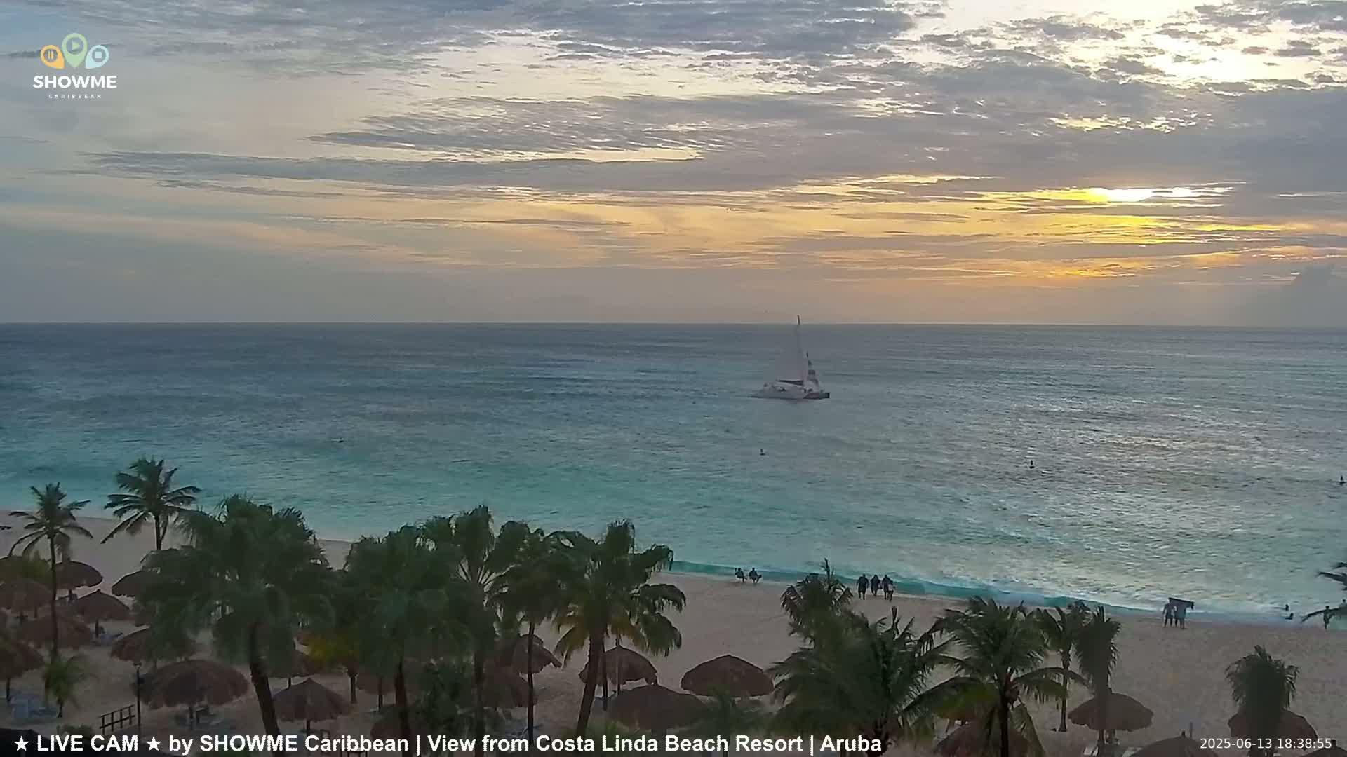 Carribean, Aruba Eagle Beach  Live Cam - Eagle Beach, Orenjstad West, Aruba, Netherland
