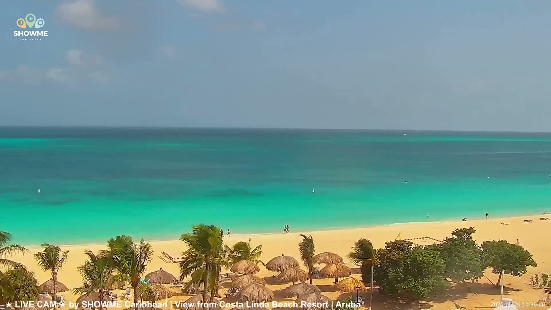 Carribean, Aruba Eagle Beach  Live Cam - Eagle Beach, Orenjstad West, Aruba, Netherland