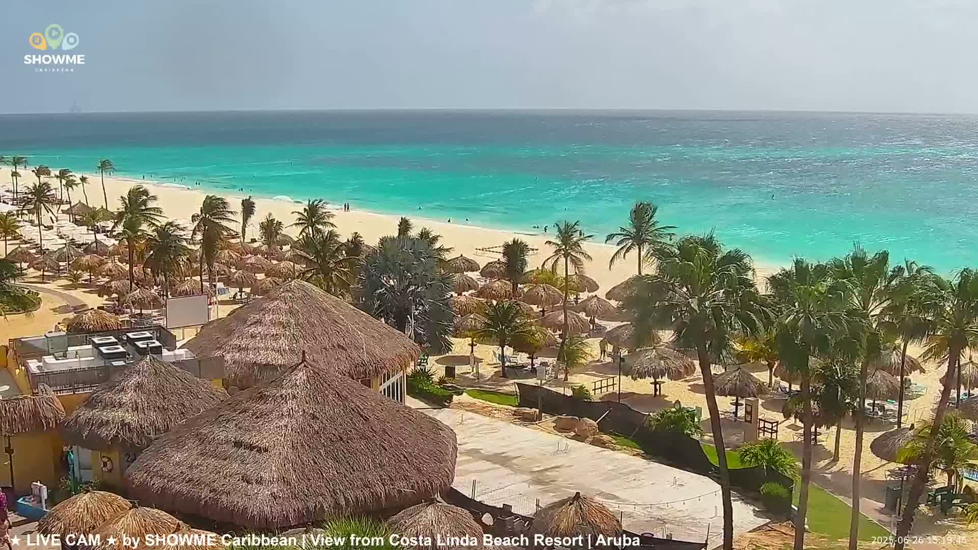 Carribean, Aruba Eagle Beach  Live Cam - Eagle Beach, Orenjstad West, Aruba, Netherland