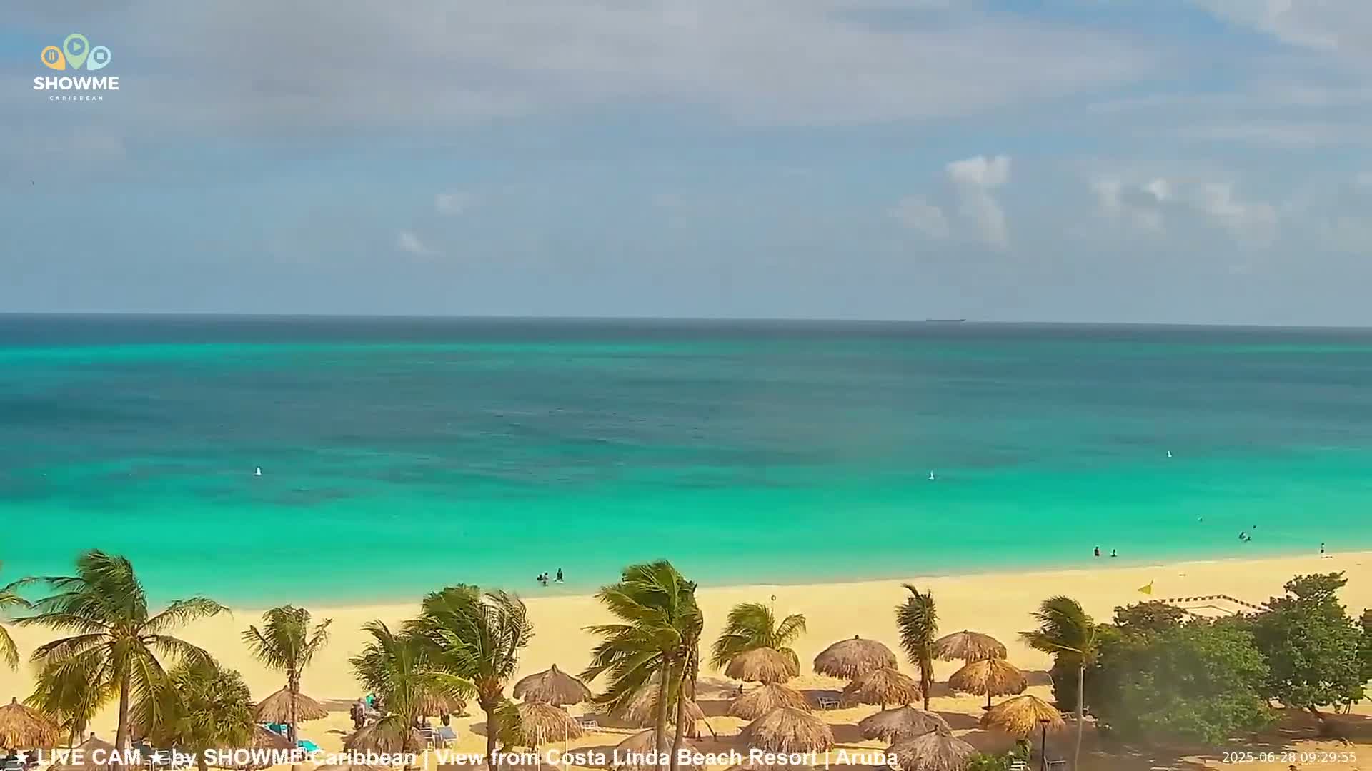 Carribean, Aruba Eagle Beach  Live Cam - Eagle Beach, Orenjstad West, Aruba, Netherland