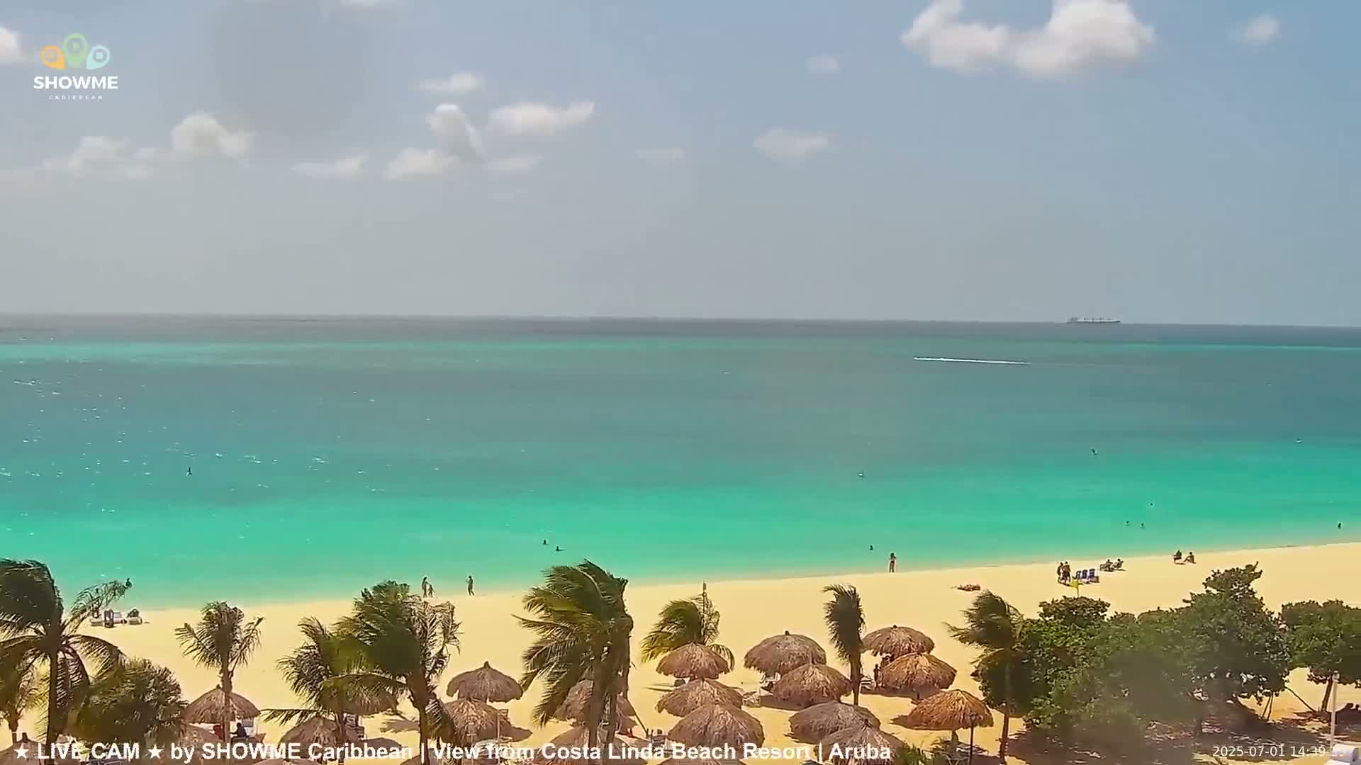 Carribean, Aruba Eagle Beach  Live Cam - Eagle Beach, Orenjstad West, Aruba, Netherland