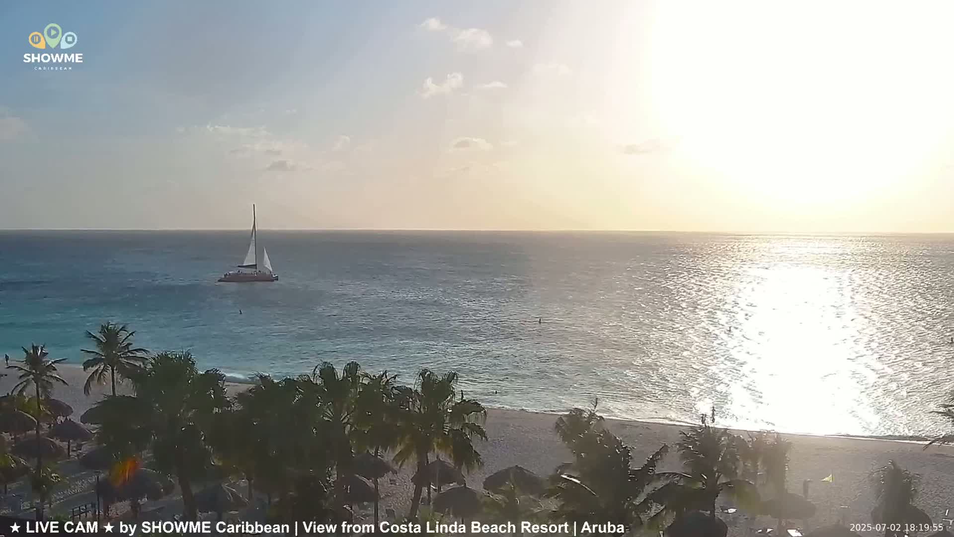 Carribean, Aruba Eagle Beach  Live Cam - Eagle Beach, Orenjstad West, Aruba, Netherland
