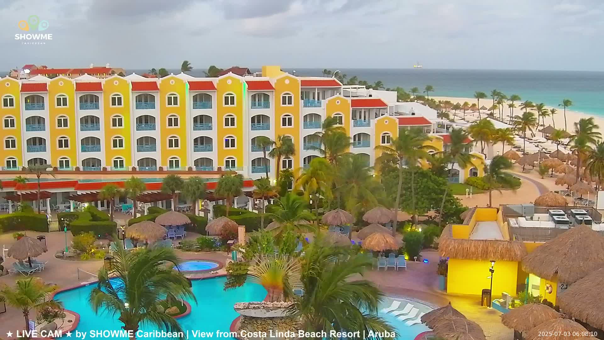 Carribean, Aruba Eagle Beach  Live Cam - Eagle Beach, Orenjstad West, Aruba, Netherland