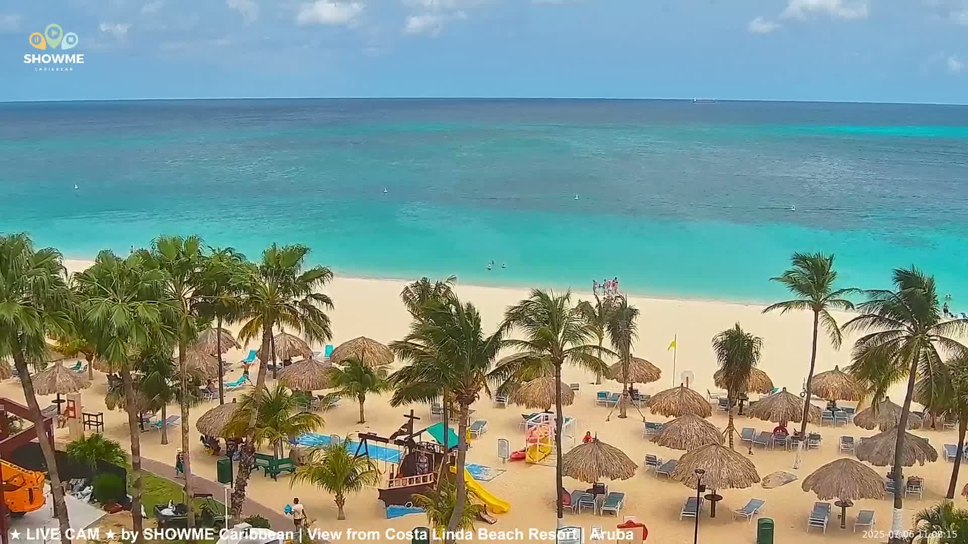 Carribean, Aruba Eagle Beach  Live Cam - Eagle Beach, Orenjstad West, Aruba, Netherland