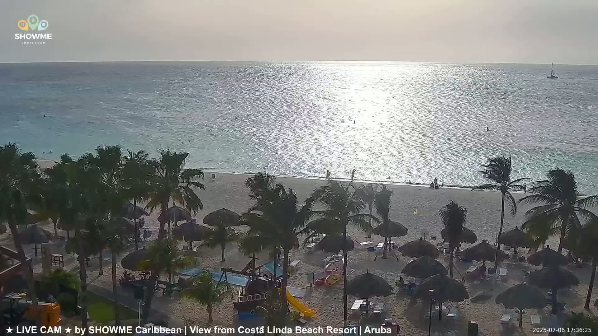Carribean, Aruba Eagle Beach  Live Cam - Eagle Beach, Orenjstad West, Aruba, Netherland